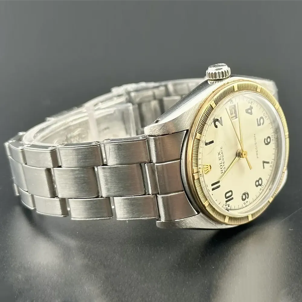 Rolex 1960s Two-Tone Oyster Precision Vintage Watch - One-of-a kind with original box!
