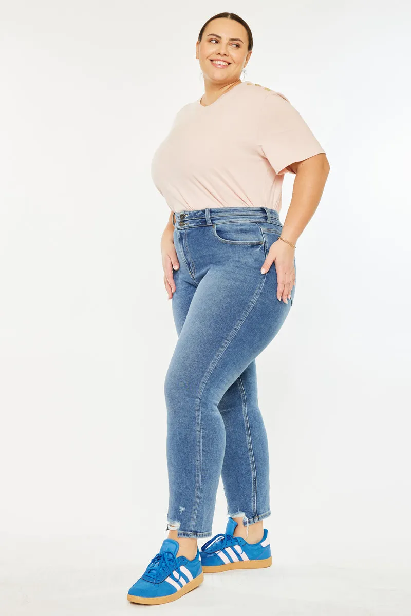 Rosemary High Rise Straight Jeans (Plus Size)