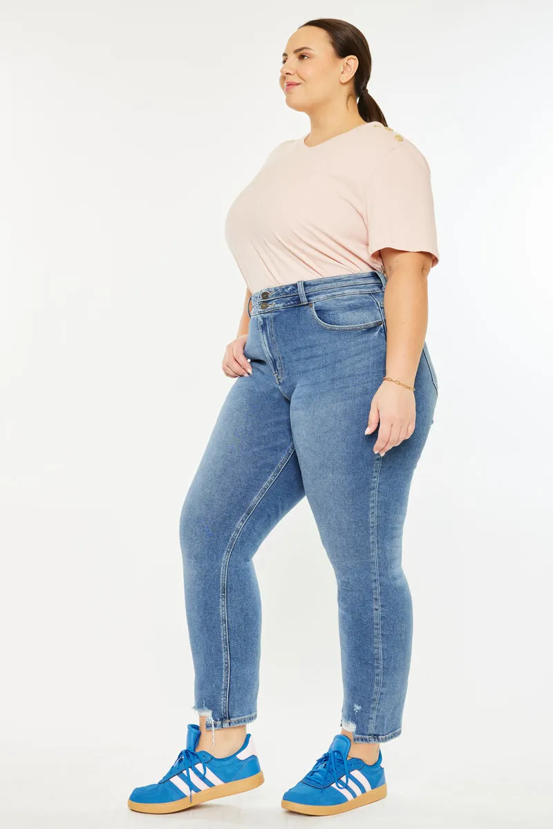 Rosemary High Rise Straight Jeans (Plus Size)