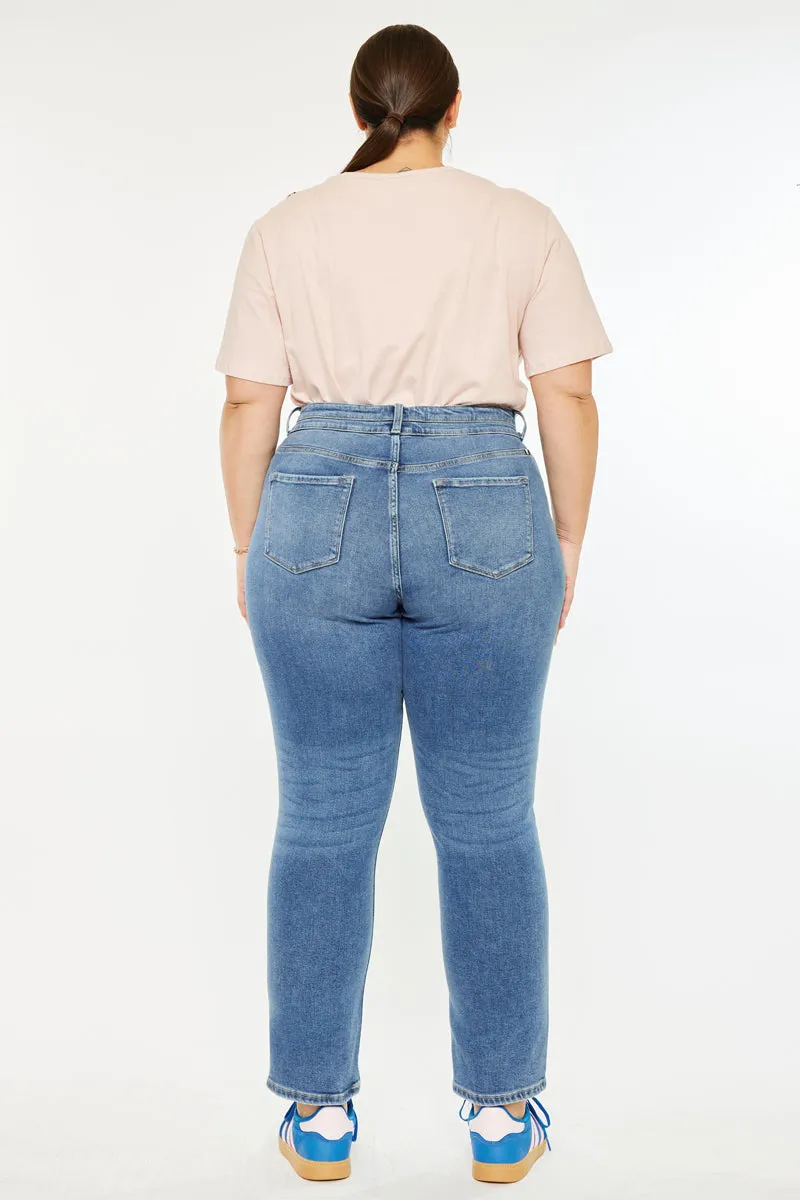Rosemary High Rise Straight Jeans (Plus Size)