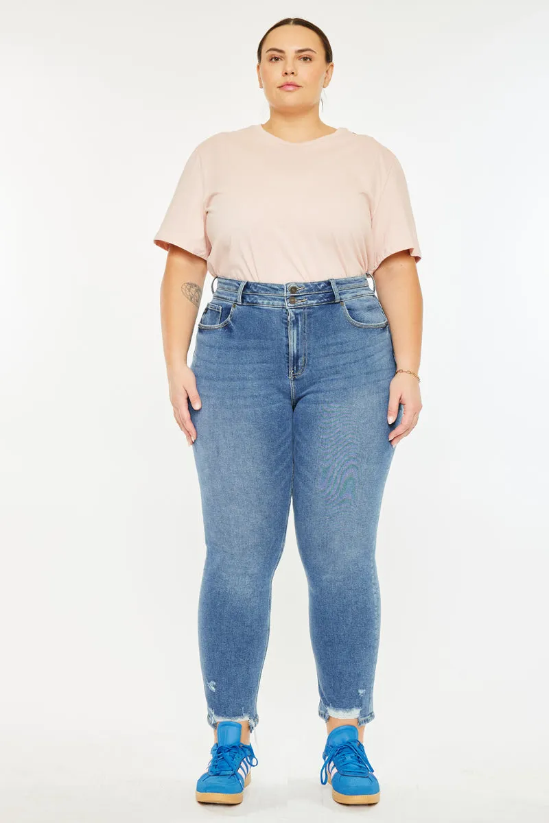 Rosemary High Rise Straight Jeans (Plus Size)