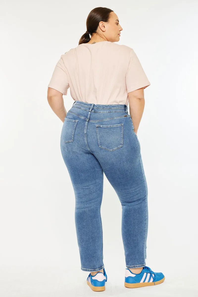 Rosemary High Rise Straight Jeans (Plus Size)