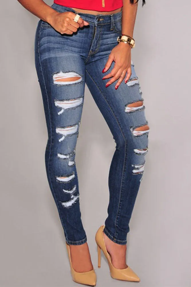 Royal Destroyed Skinny Jeans