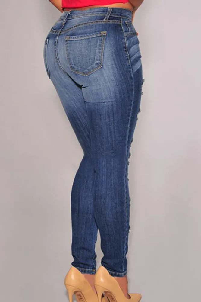Royal Destroyed Skinny Jeans
