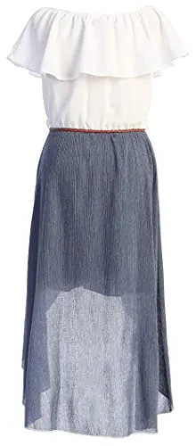 Ruffle Hi Lo Maxi Skirt Romper for Girls