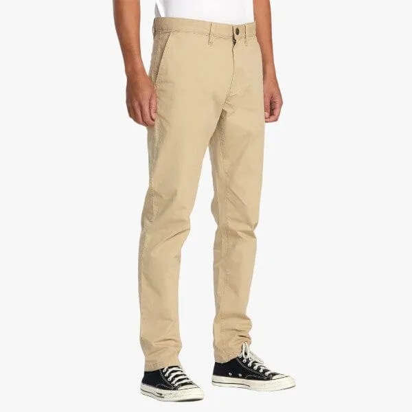 Rvca Men's Daggers Chino Pants Khaki