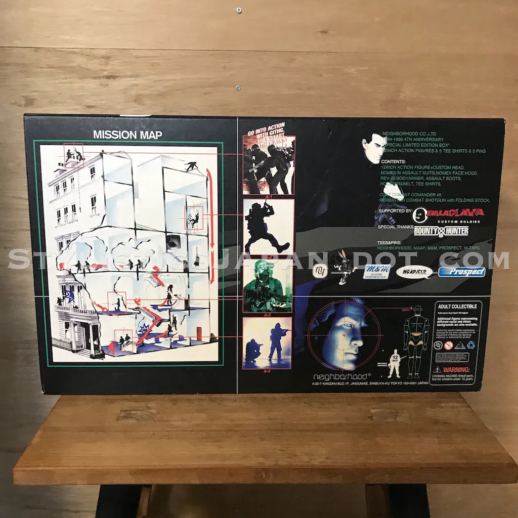 [S] DS! Neighborhood (WTaps, M&M, NGAP, etc) 4th Anniversary Tee / Figure Box Set