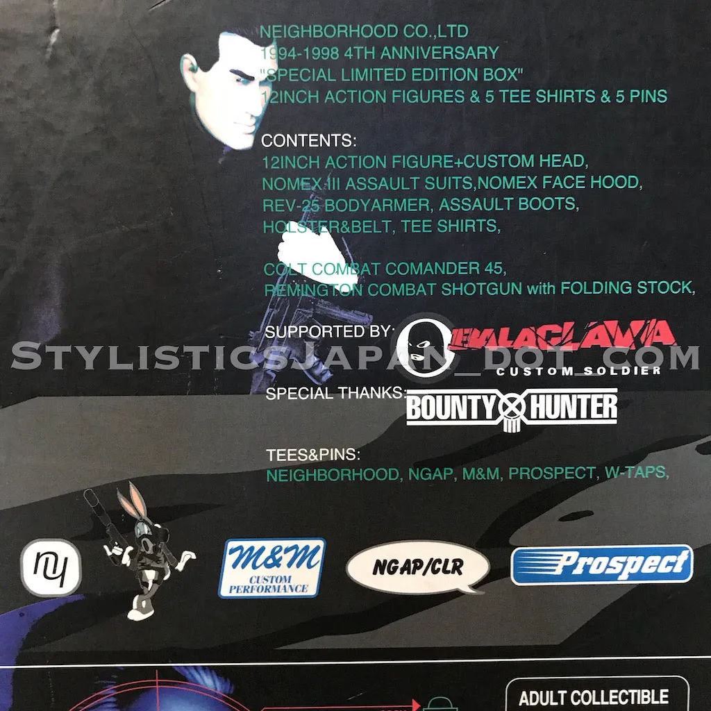 [S] DS! Neighborhood (WTaps, M&M, NGAP, etc) 4th Anniversary Tee / Figure Box Set