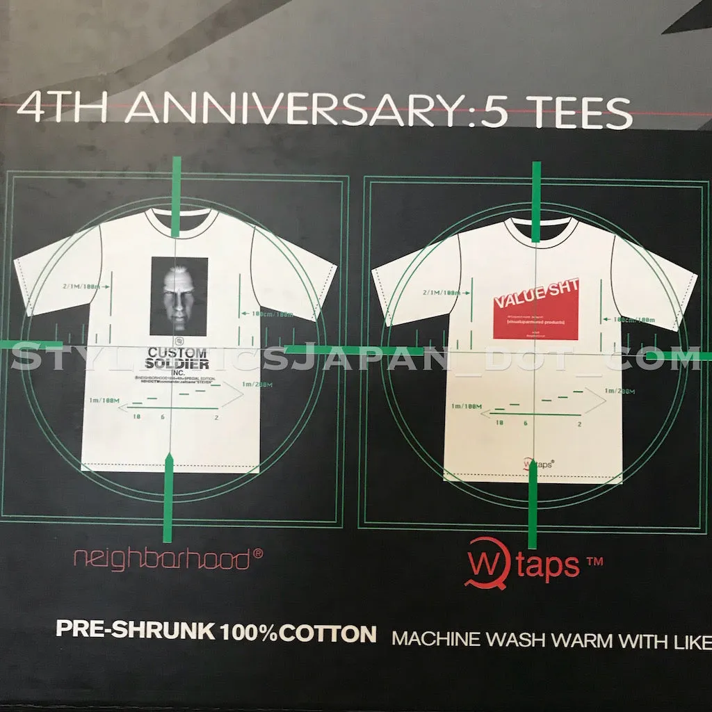 [S] DS! Neighborhood (WTaps, M&M, NGAP, etc) 4th Anniversary Tee / Figure Box Set