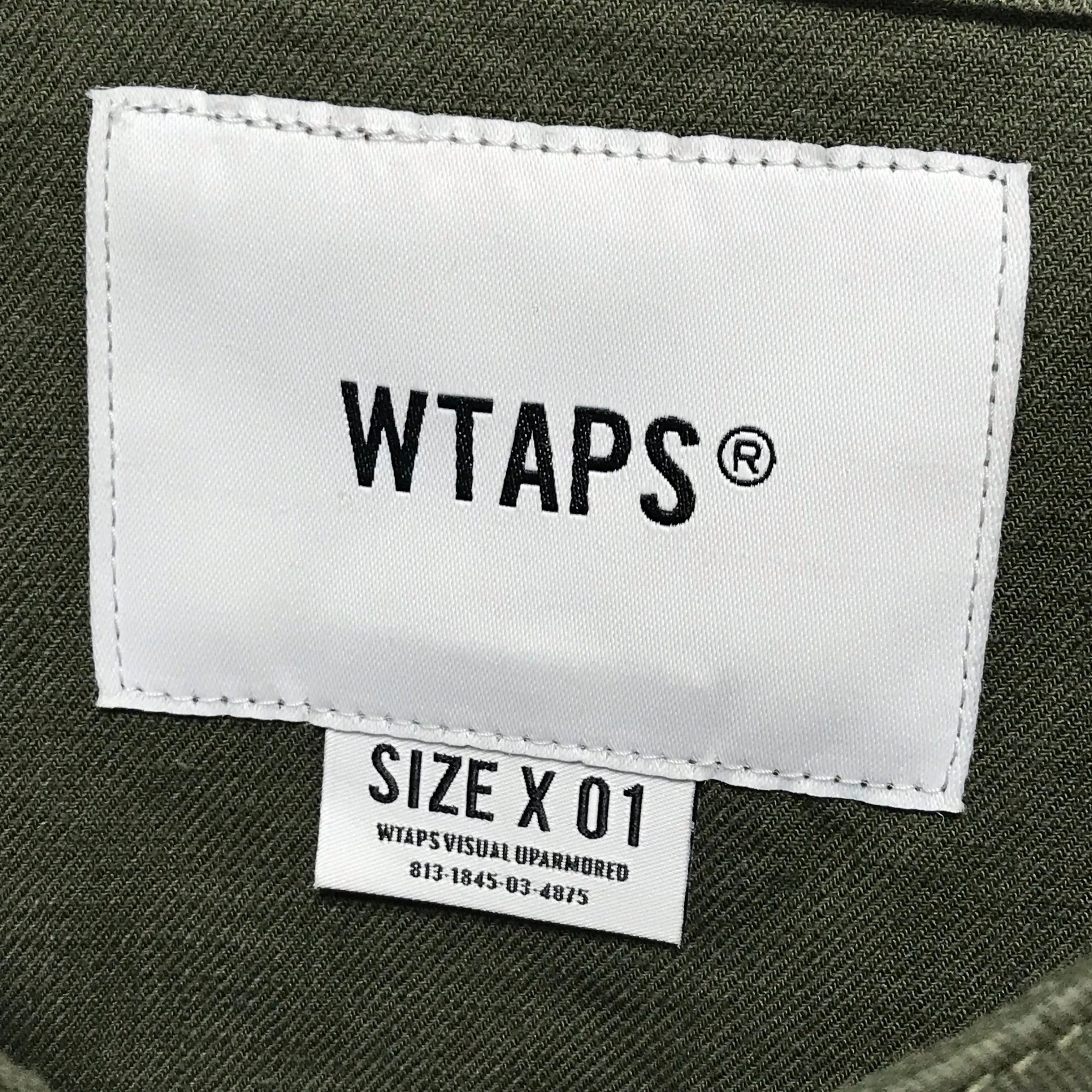 [S] DS! WTaps18AW SKIT Collarless Military Smock Shirt