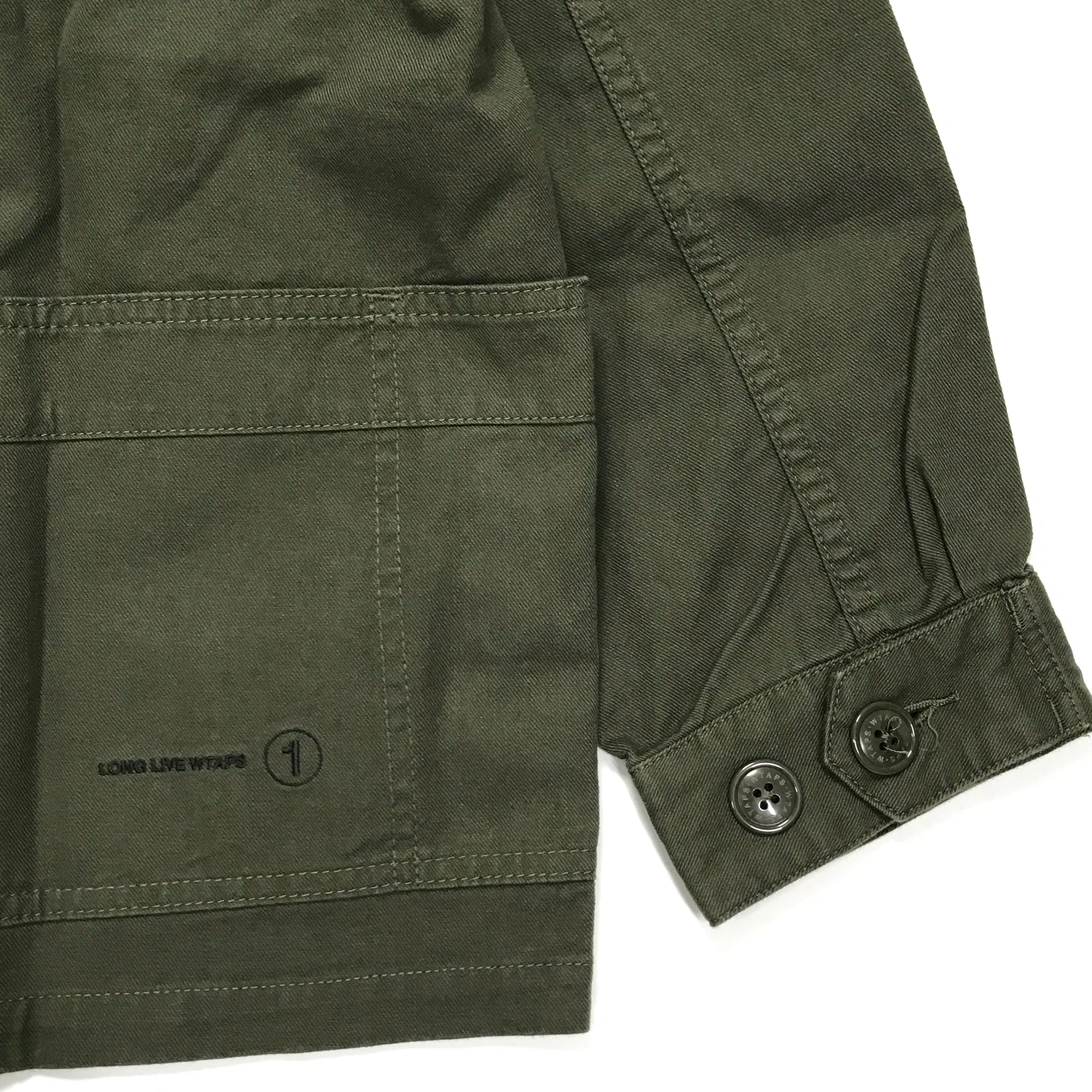 [S] DS! WTaps18AW SKIT Collarless Military Smock Shirt