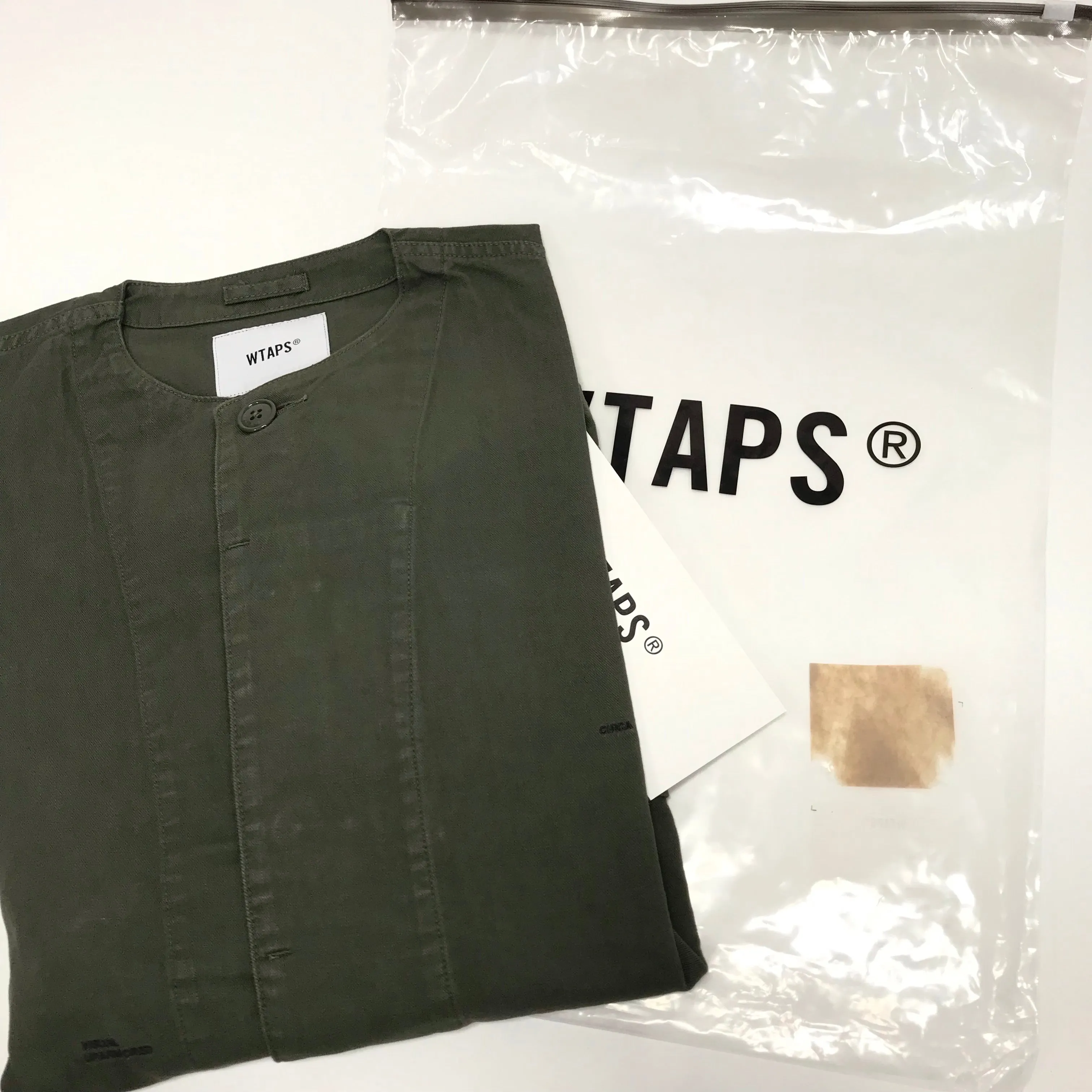 [S] DS! WTaps18AW SKIT Collarless Military Smock Shirt