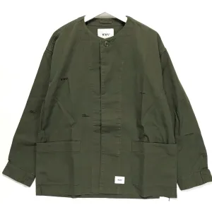 [S] DS! WTaps18AW SKIT Collarless Military Smock Shirt