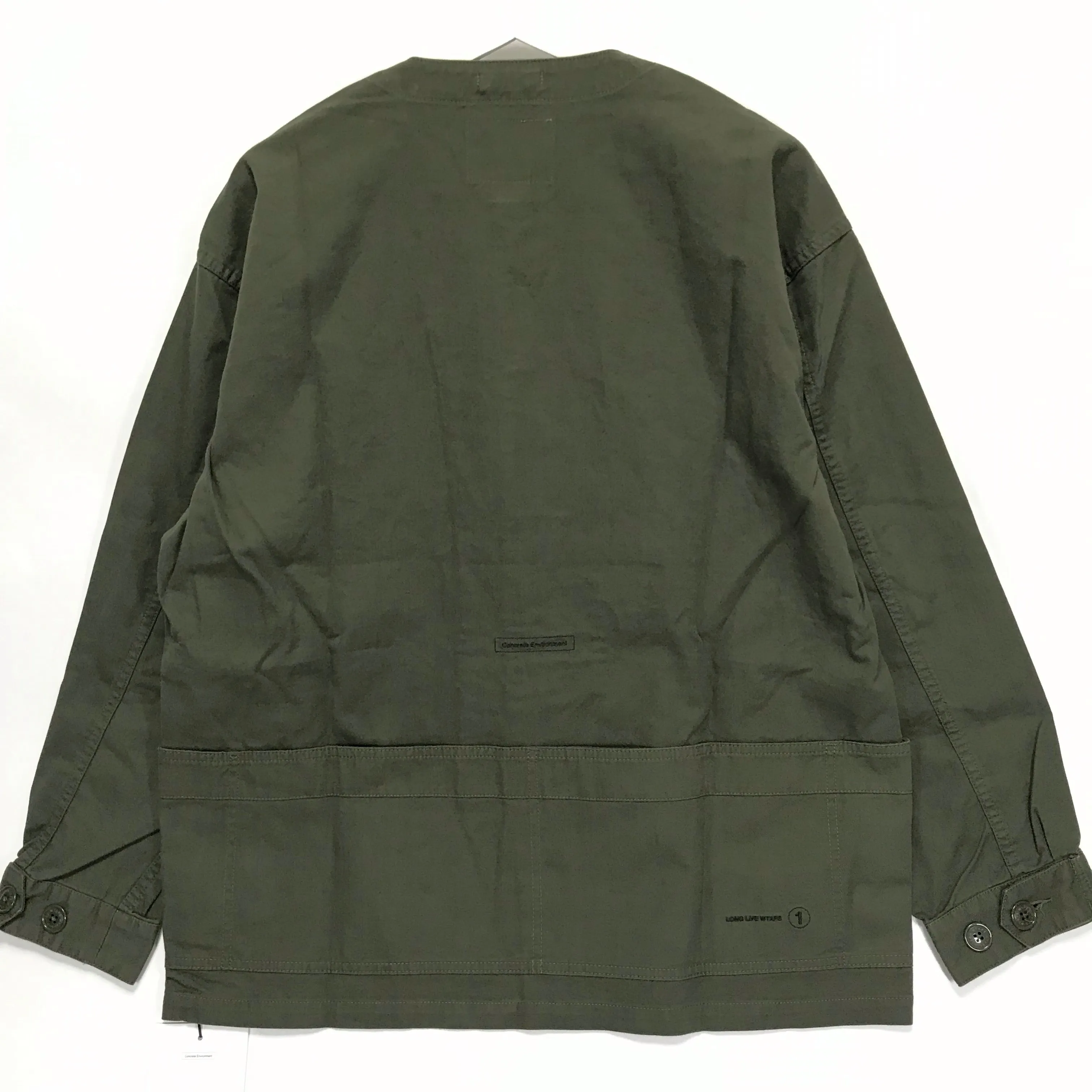 [S] DS! WTaps18AW SKIT Collarless Military Smock Shirt