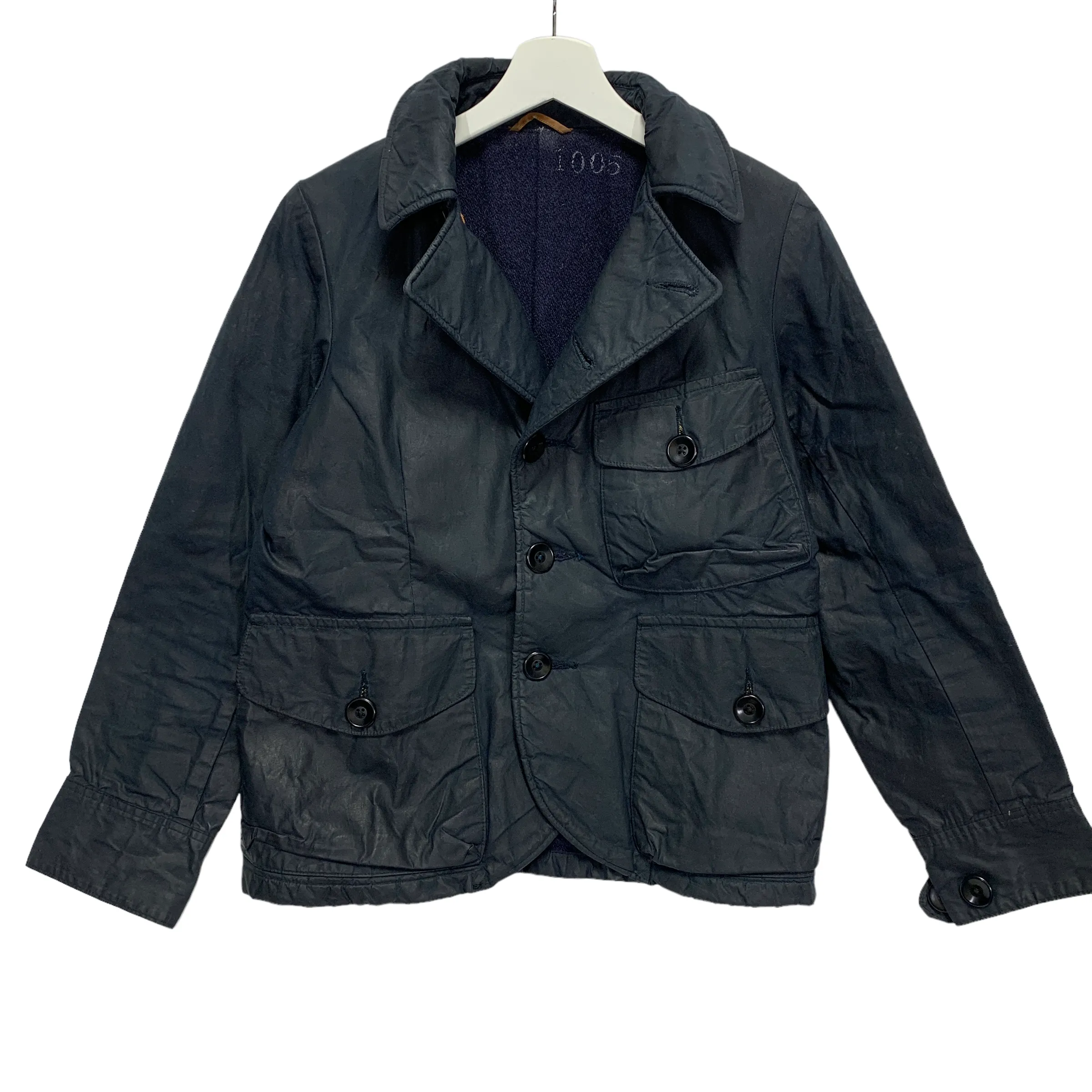 [S] Kapital Waxed Cotton 3 Pocket Military Coat Jacket