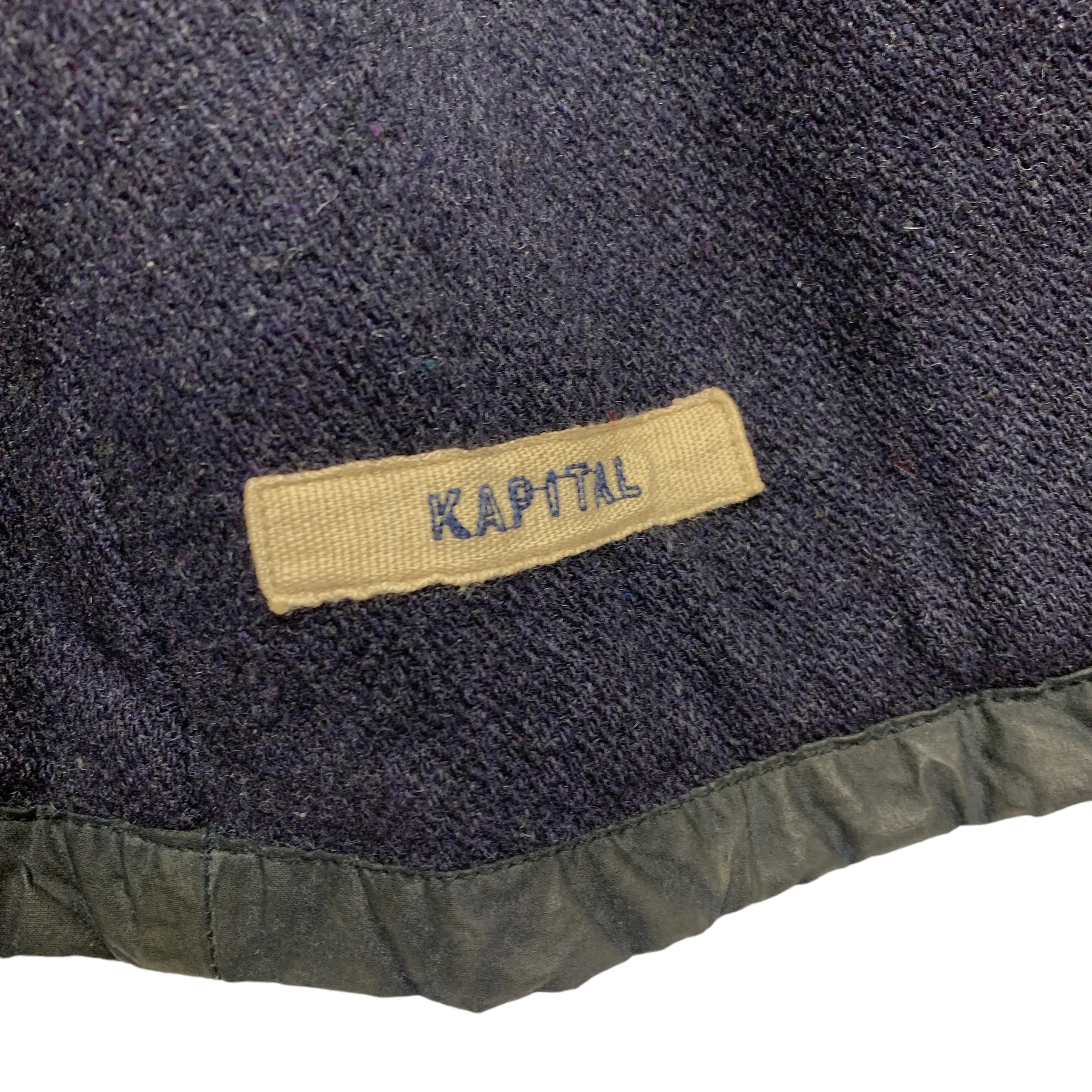 [S] Kapital Waxed Cotton 3 Pocket Military Coat Jacket