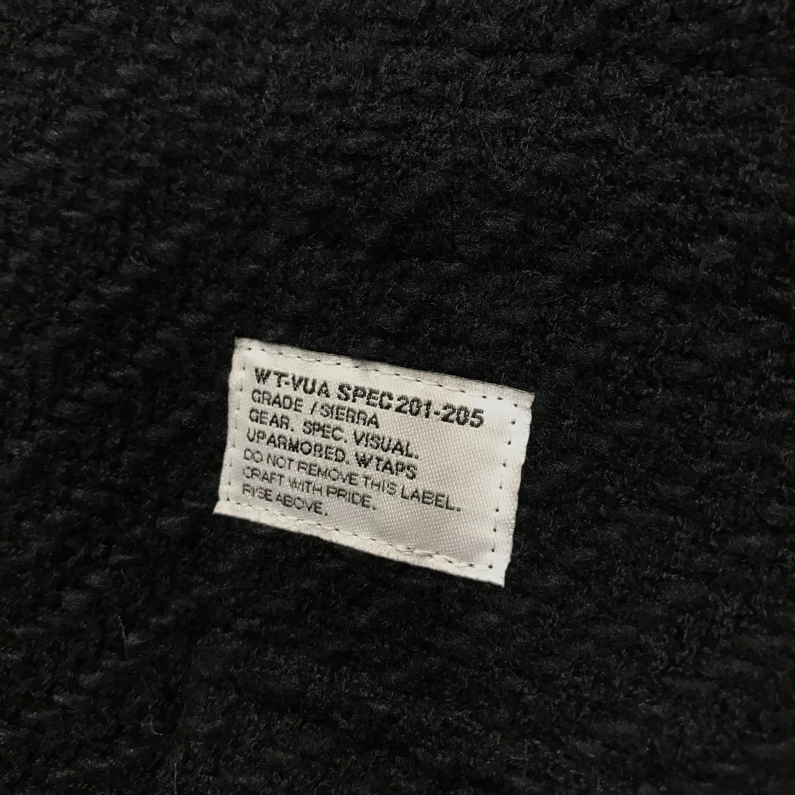 [S] WTaps Vintage 07AW Knit Wool M-65 Jacket Black