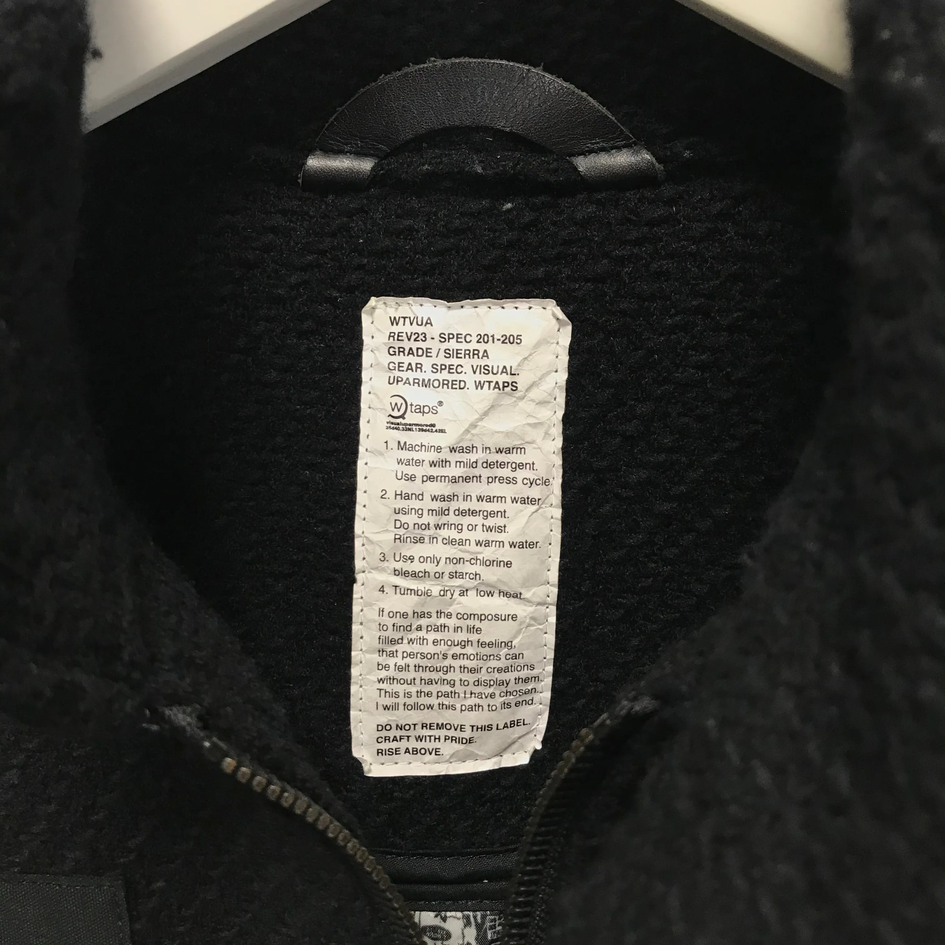 [S] WTaps Vintage 07AW Knit Wool M-65 Jacket Black