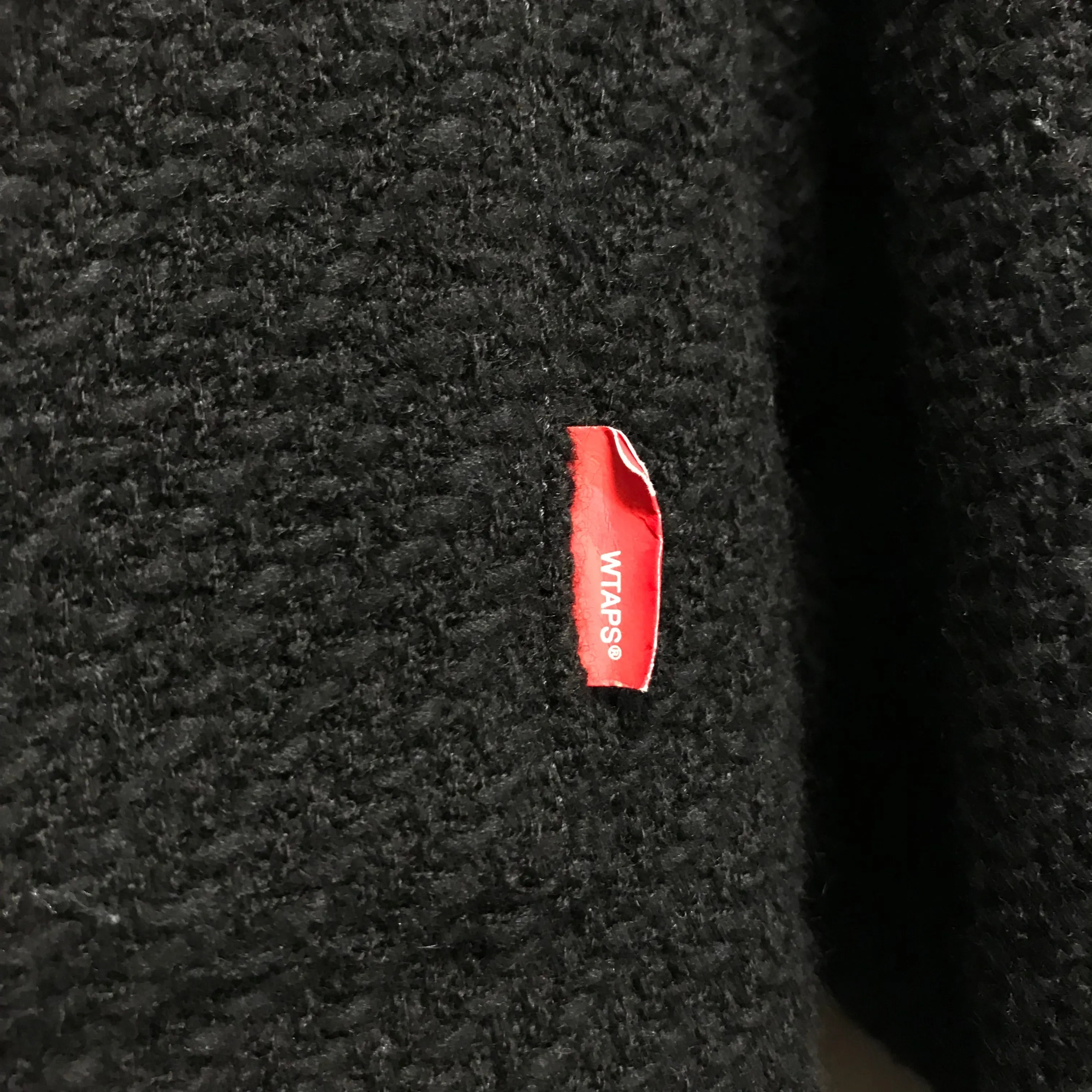 [S] WTaps Vintage 07AW Knit Wool M-65 Jacket Black