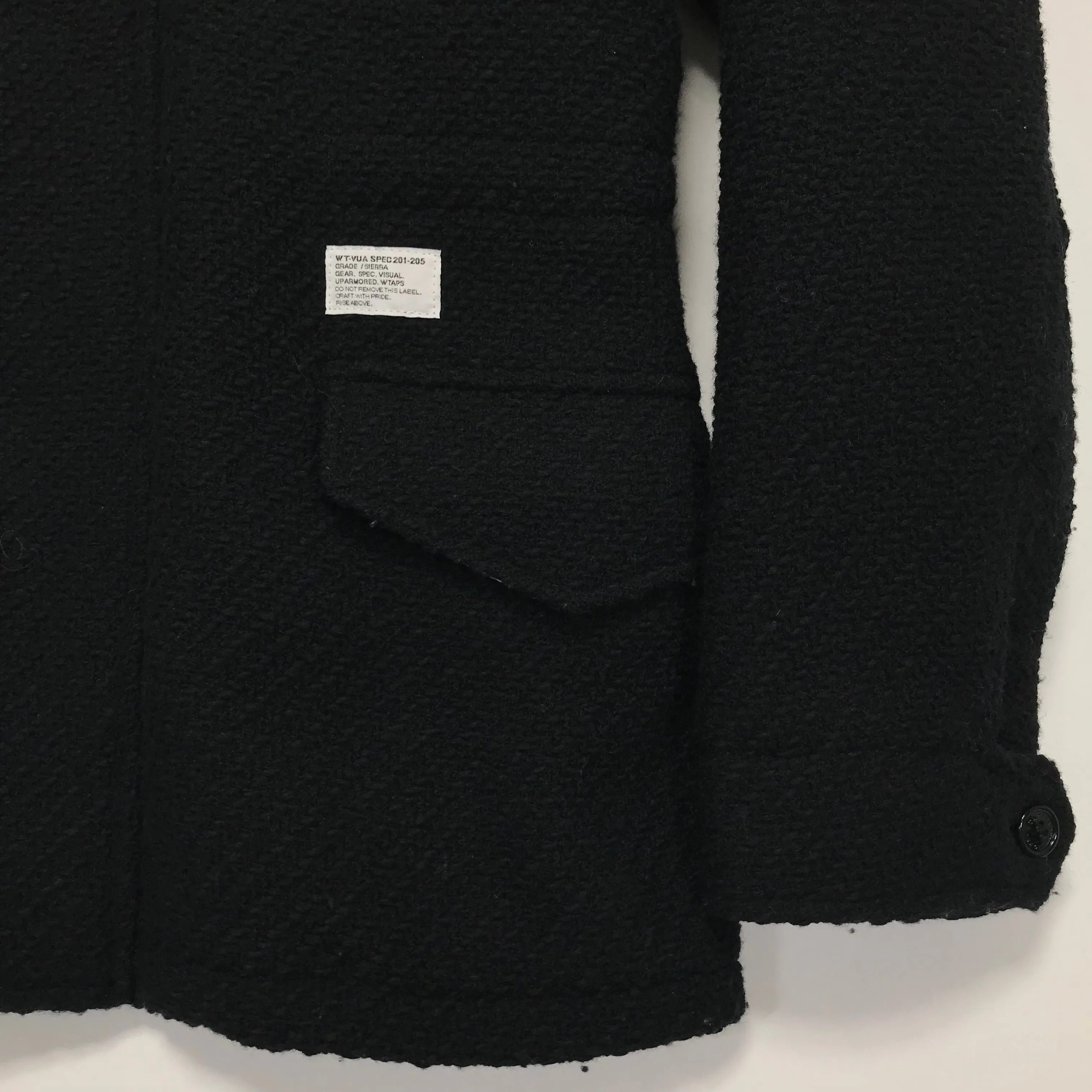 [S] WTaps Vintage 07AW Knit Wool M-65 Jacket Black