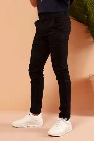 Sable Black Chino Fashion Pants