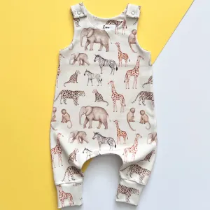 SAFARI DUNGAREE ROMPER