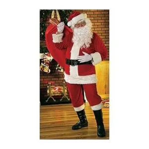 Santa Suit Velour, Adult