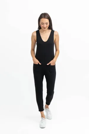 Saturday Romper in Midnight Black