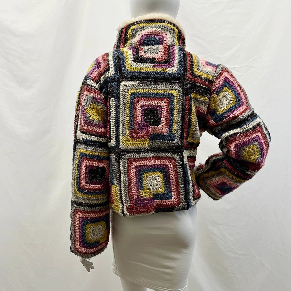 Sea New York Crochet Bomber Jacket