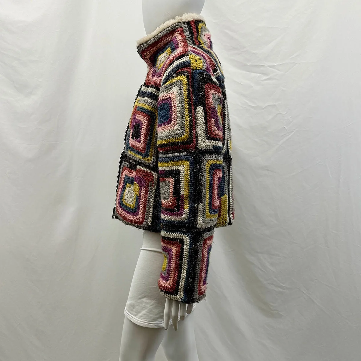Sea New York Crochet Bomber Jacket