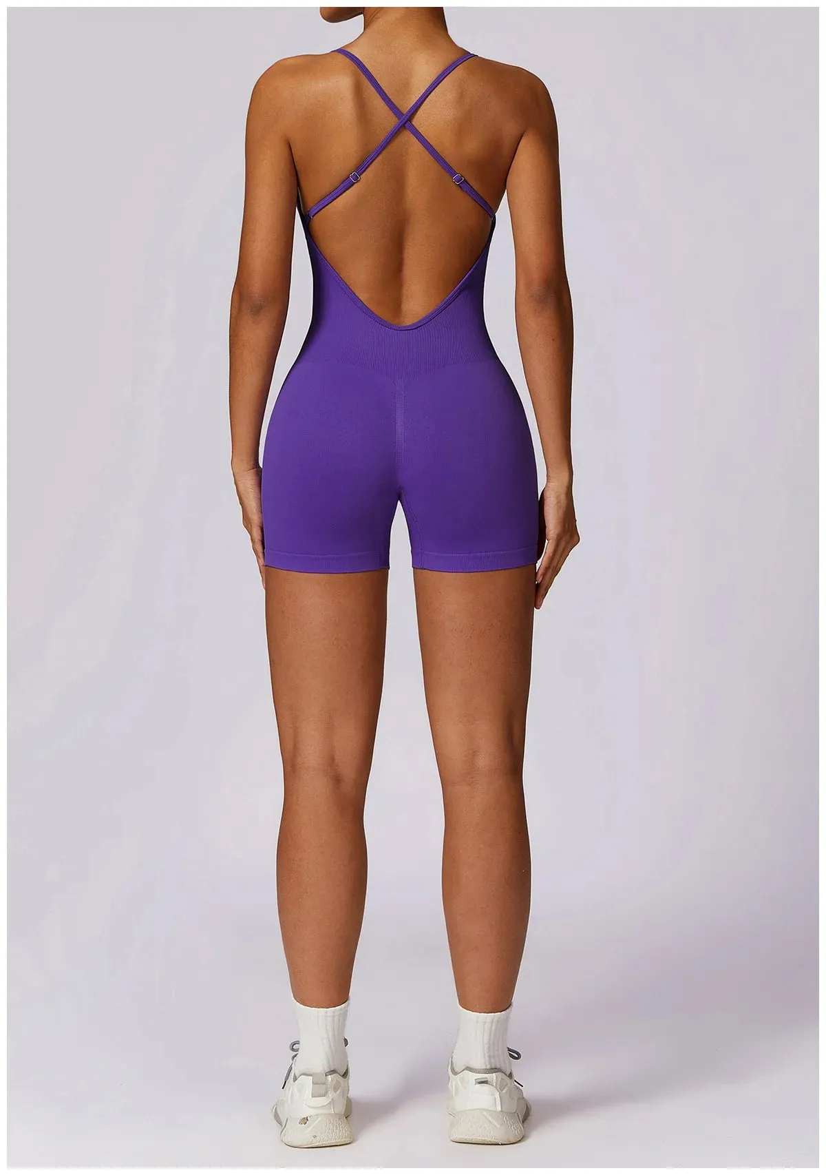 Seamless One-Piece Yoga Rompers