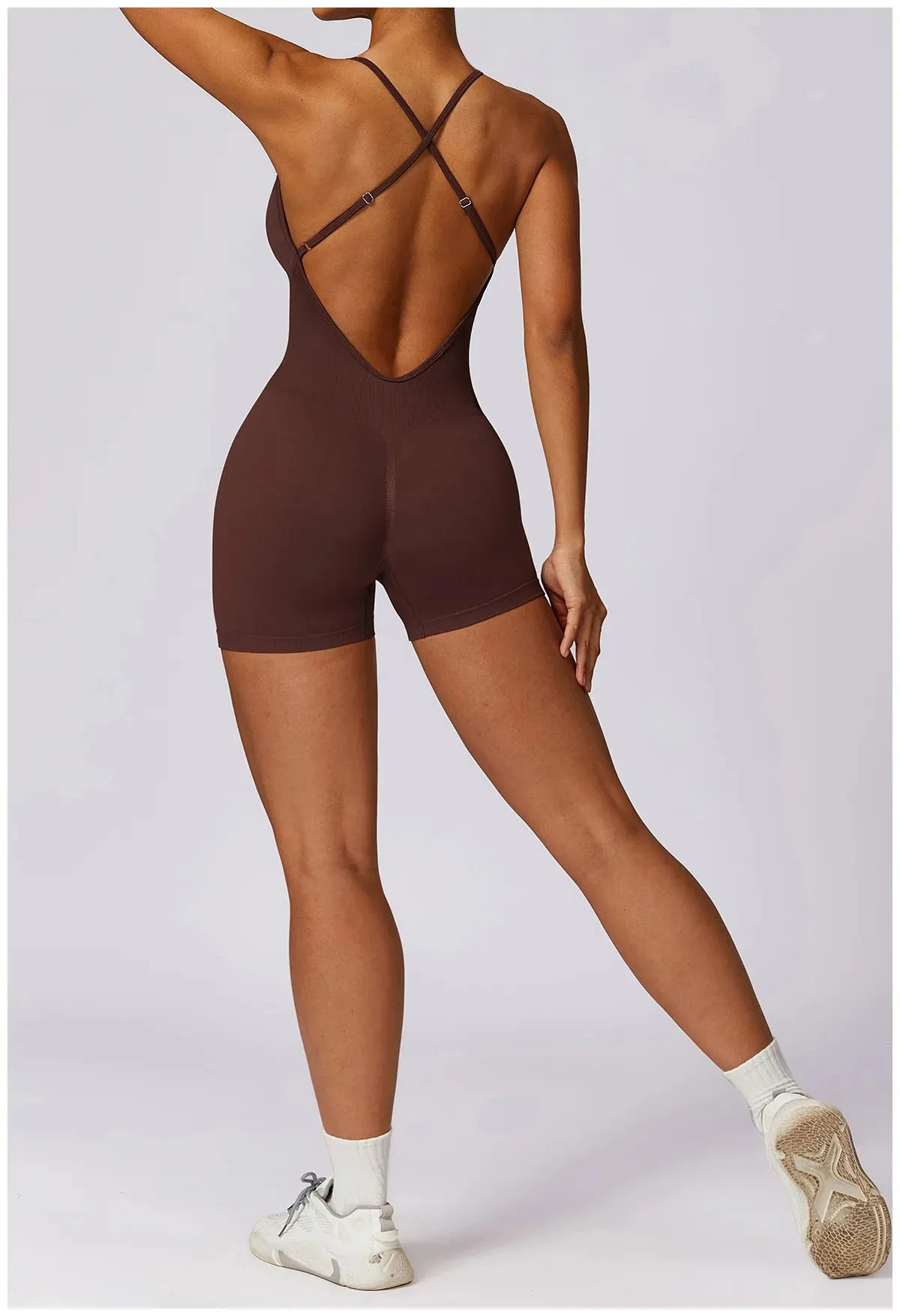 Seamless One-Piece Yoga Rompers