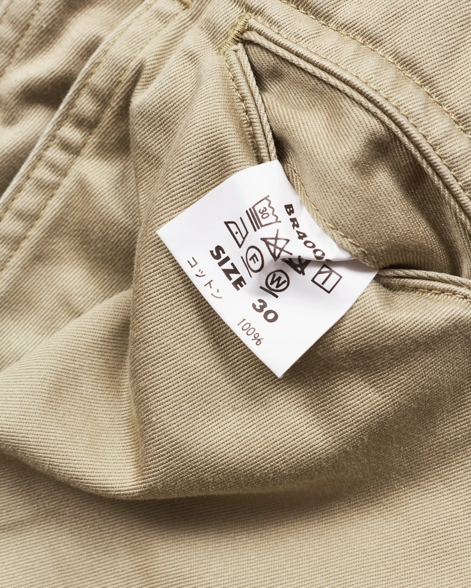 Second Hand Buzz Rickson's Original Spec Chinos Khaki W30
