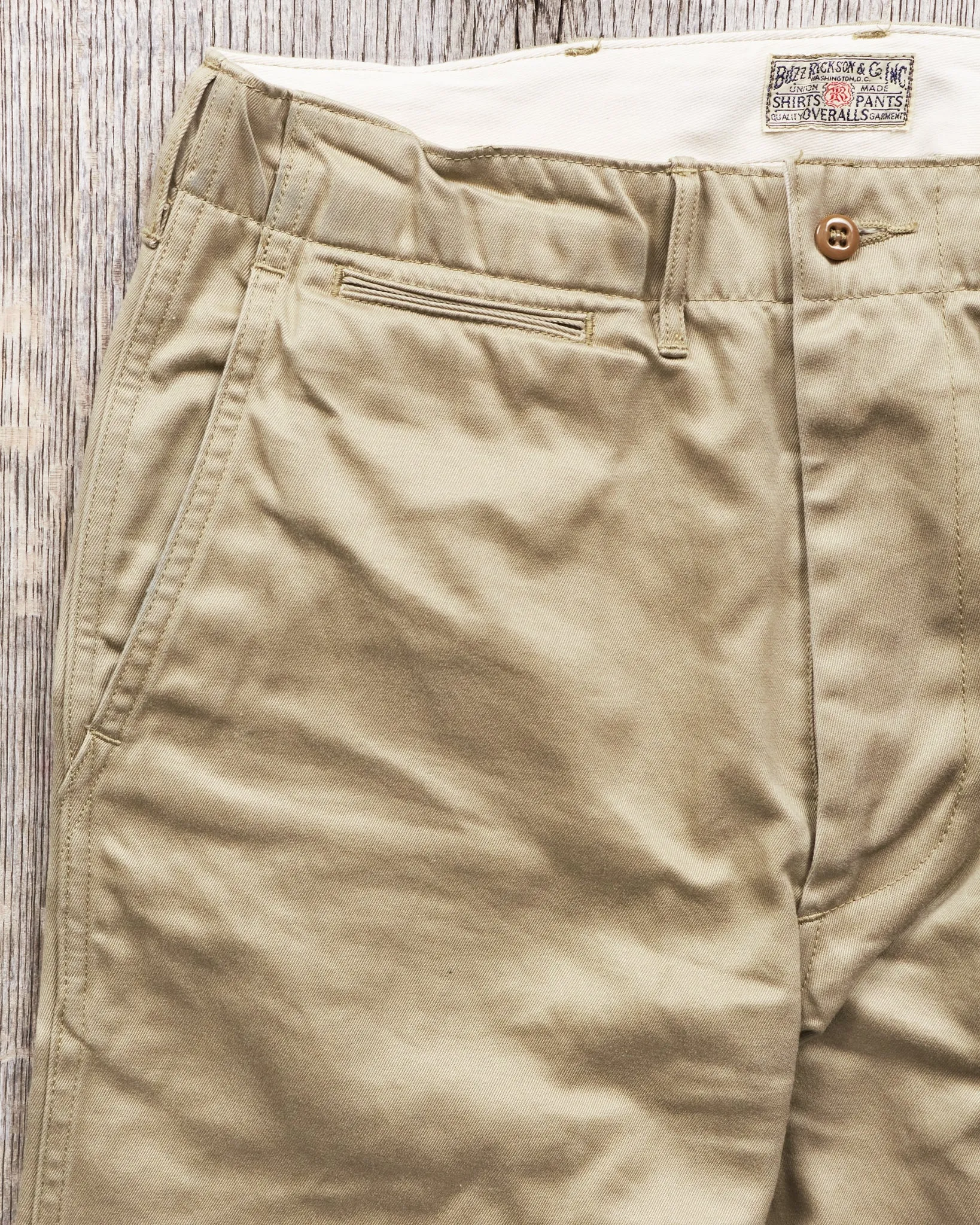 Second Hand Buzz Rickson's Original Spec Chinos Khaki W30
