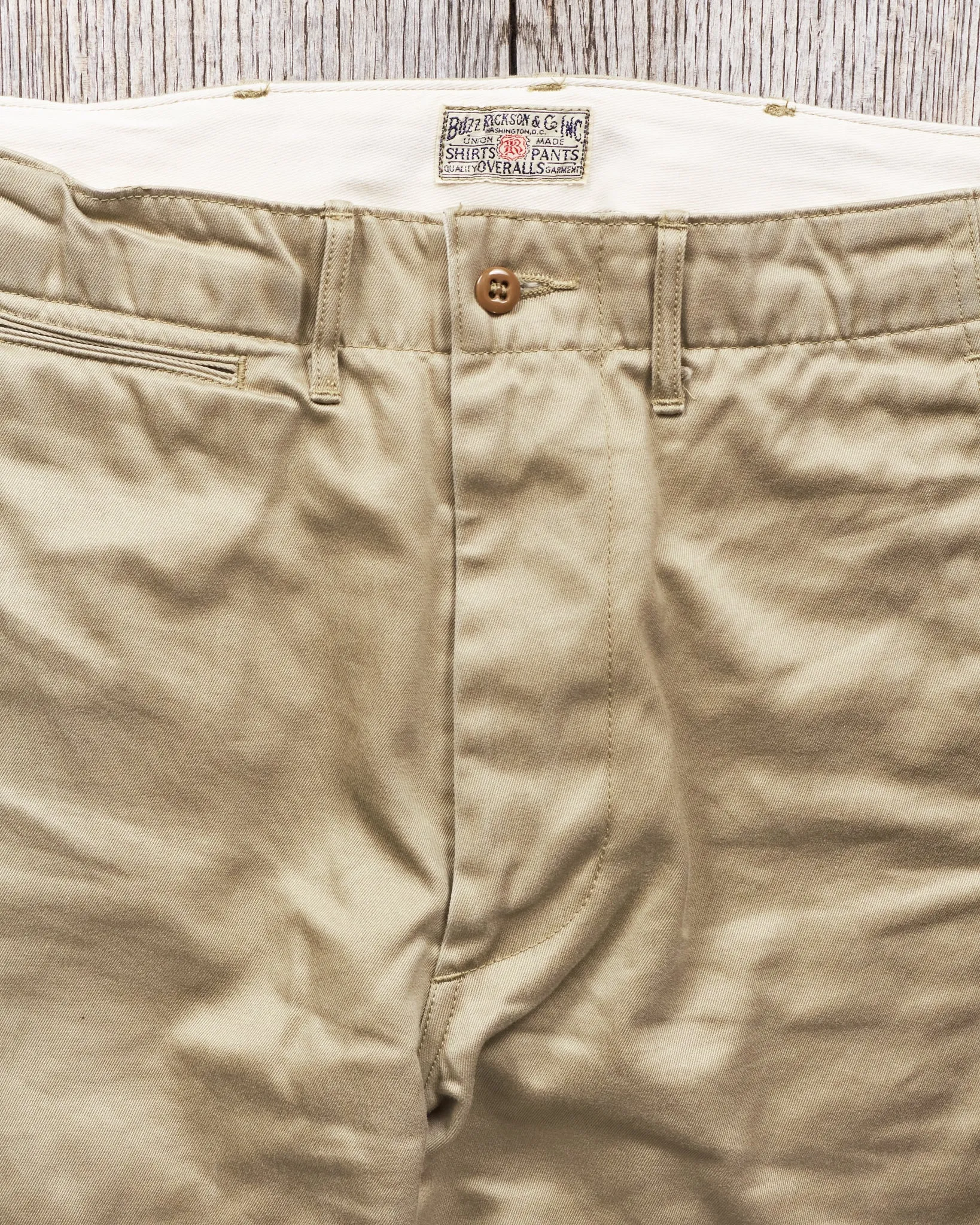 Second Hand Buzz Rickson's Original Spec Chinos Khaki W30