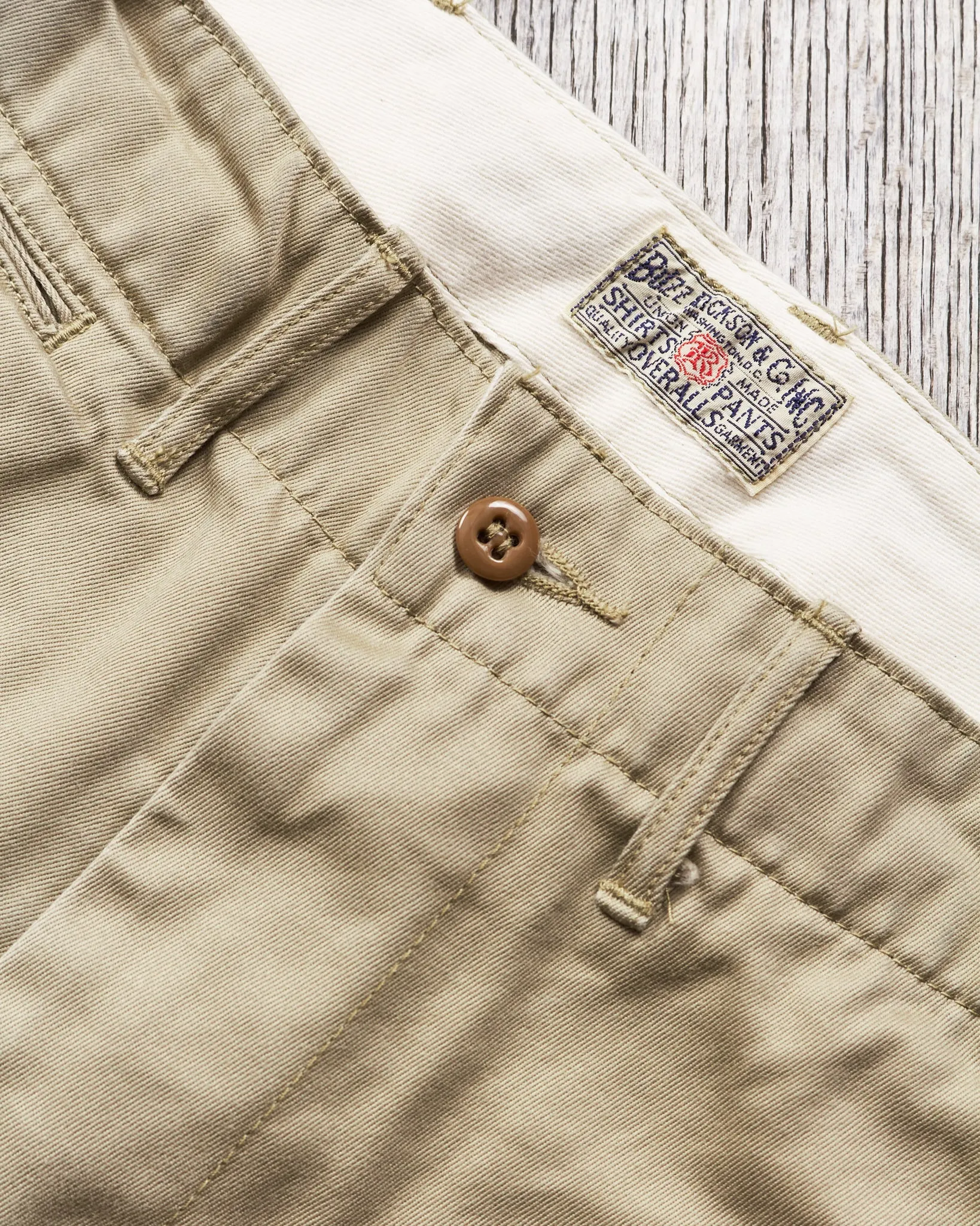 Second Hand Buzz Rickson's Original Spec Chinos Khaki W30