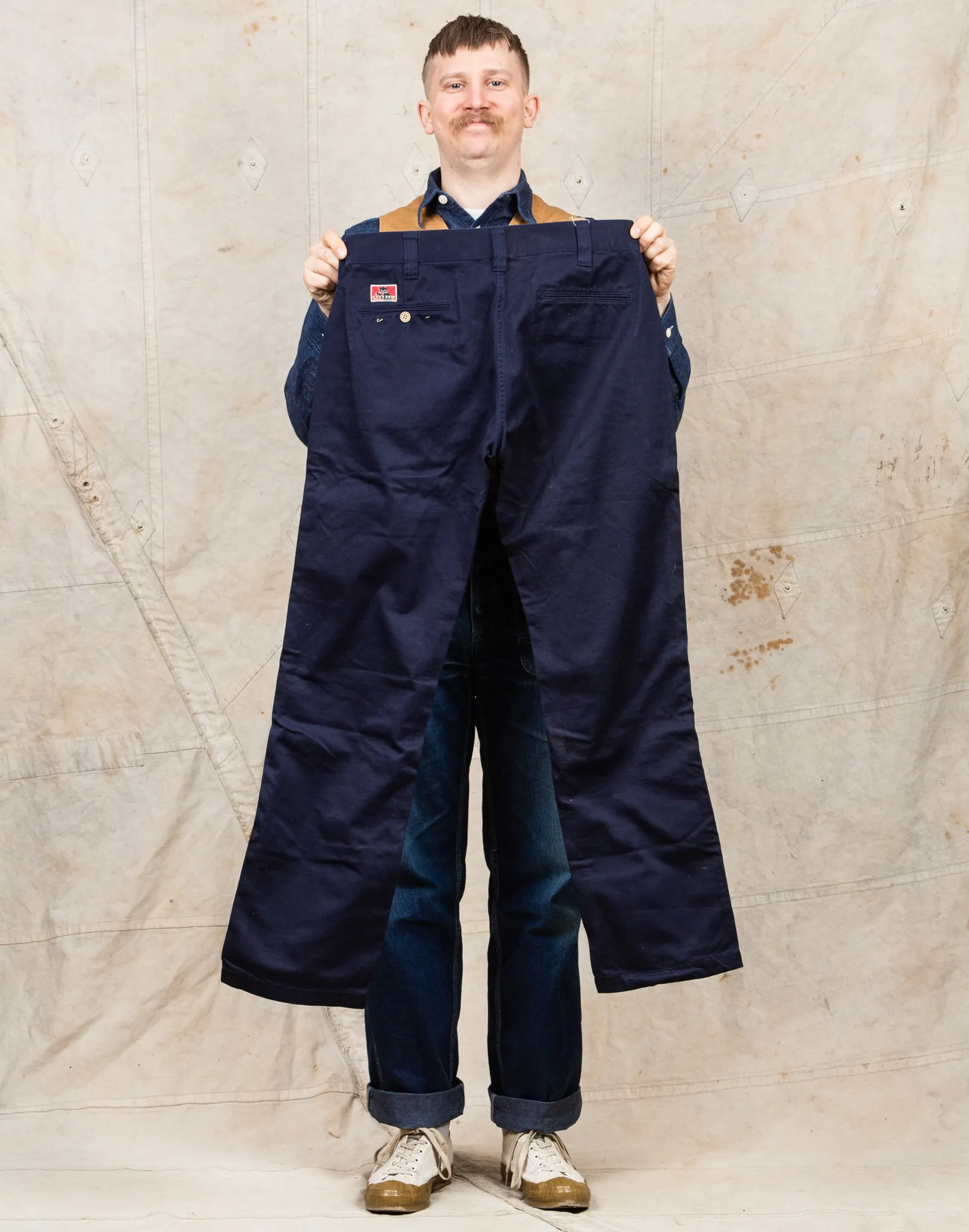 Second Hand Cat’s Paw Blue Worker Chinos W32