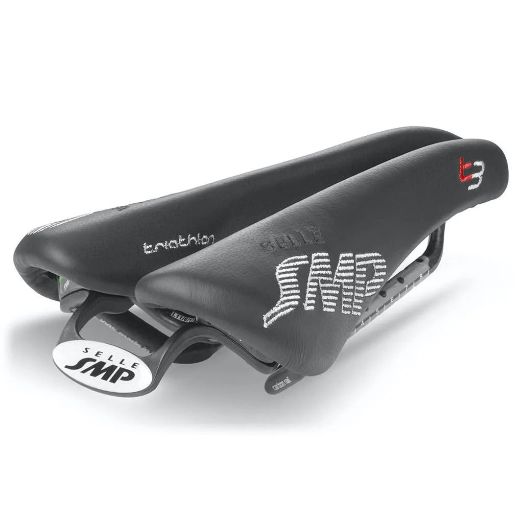 Selle SMP T3 Saddle - Carbon Rails - Black