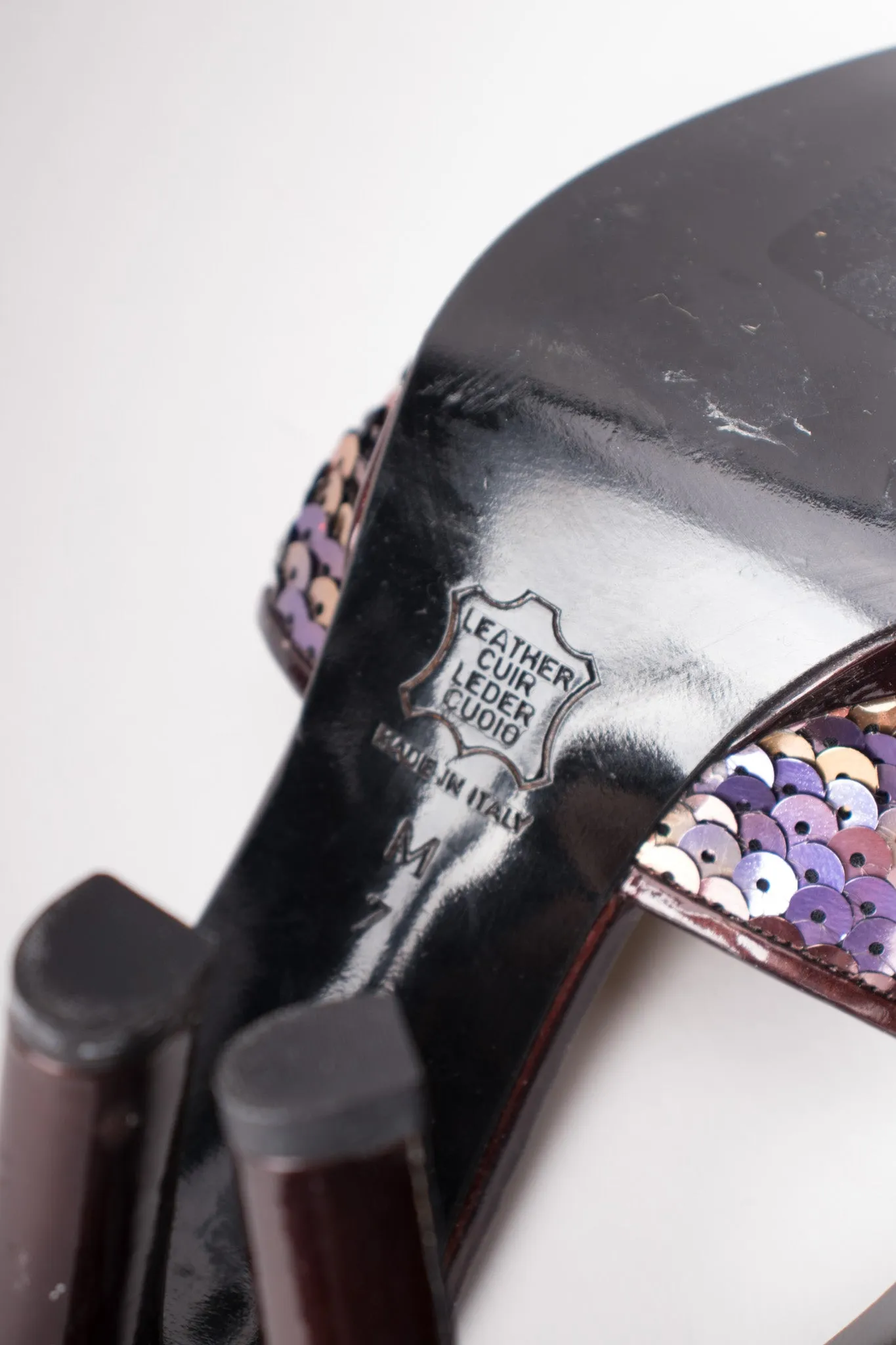 Sequined Platform Mules