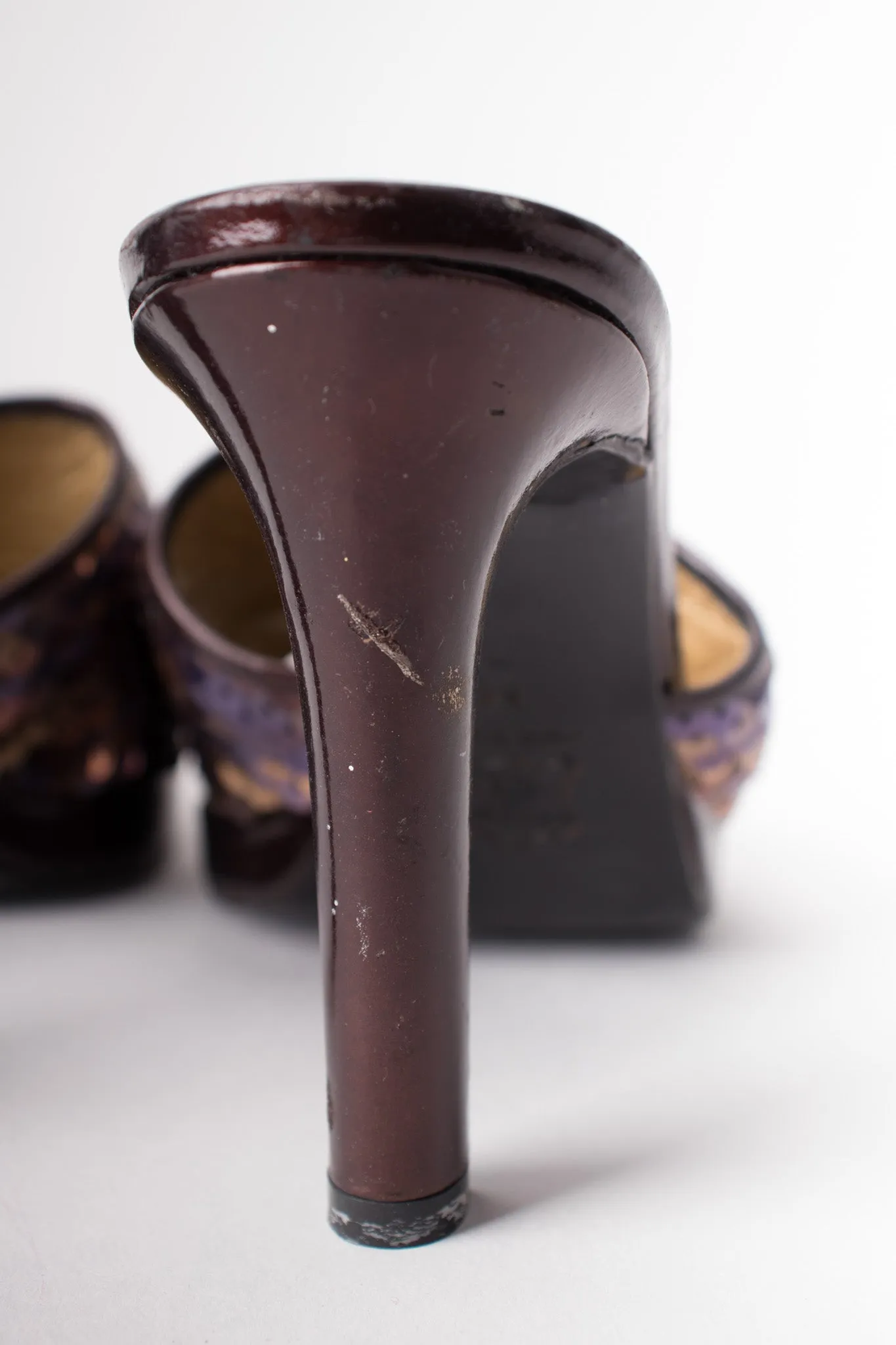 Sequined Platform Mules