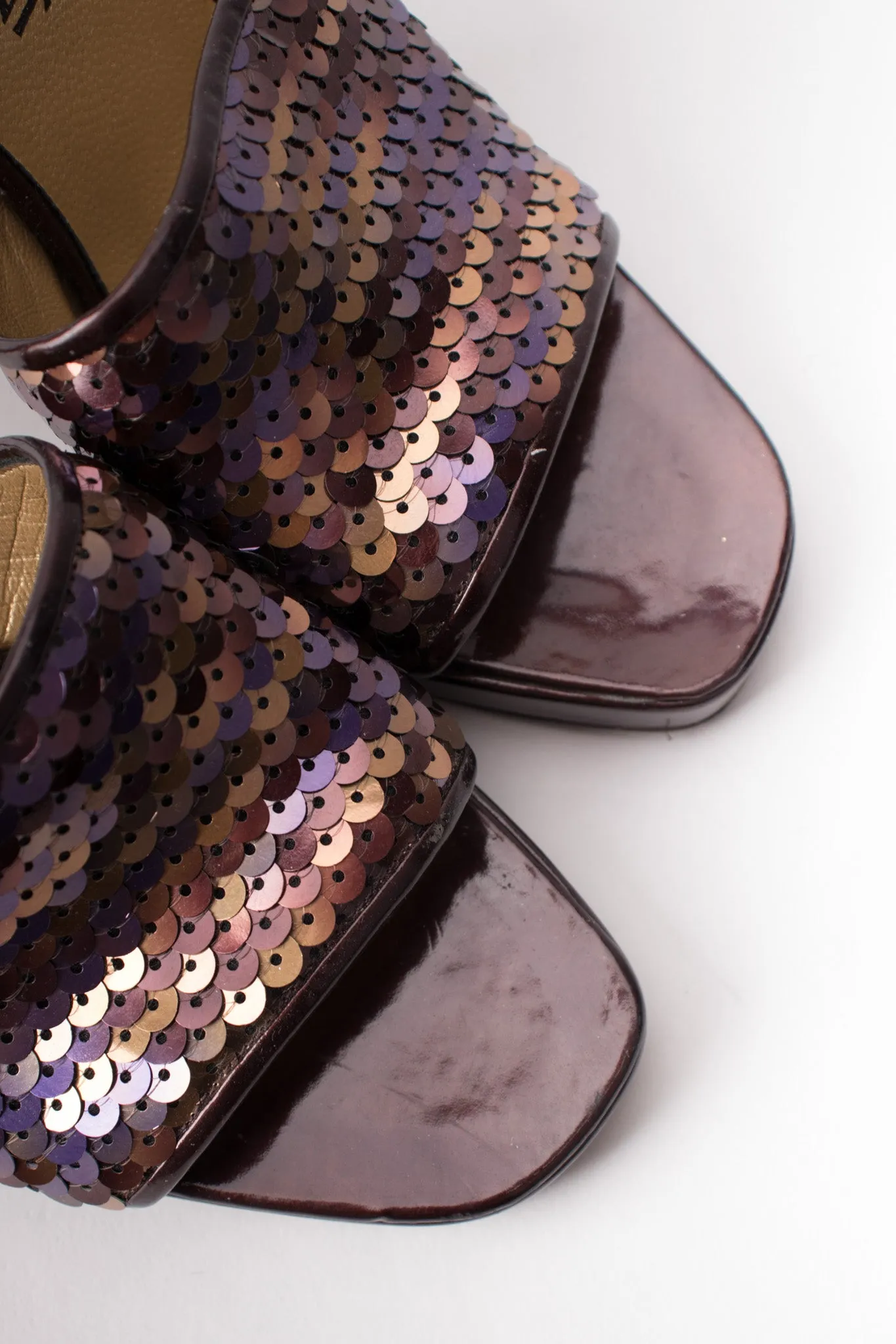 Sequined Platform Mules
