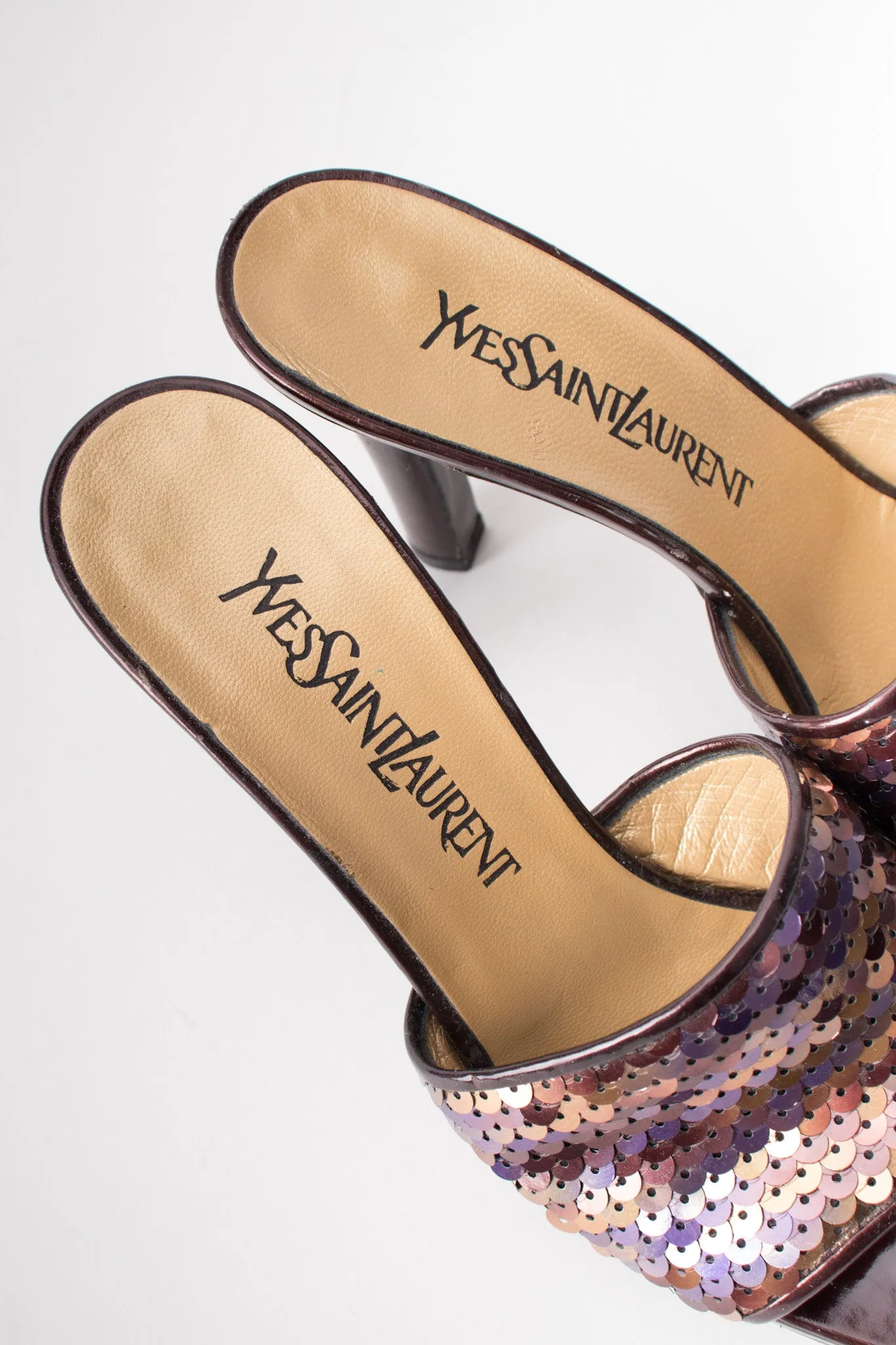Sequined Platform Mules