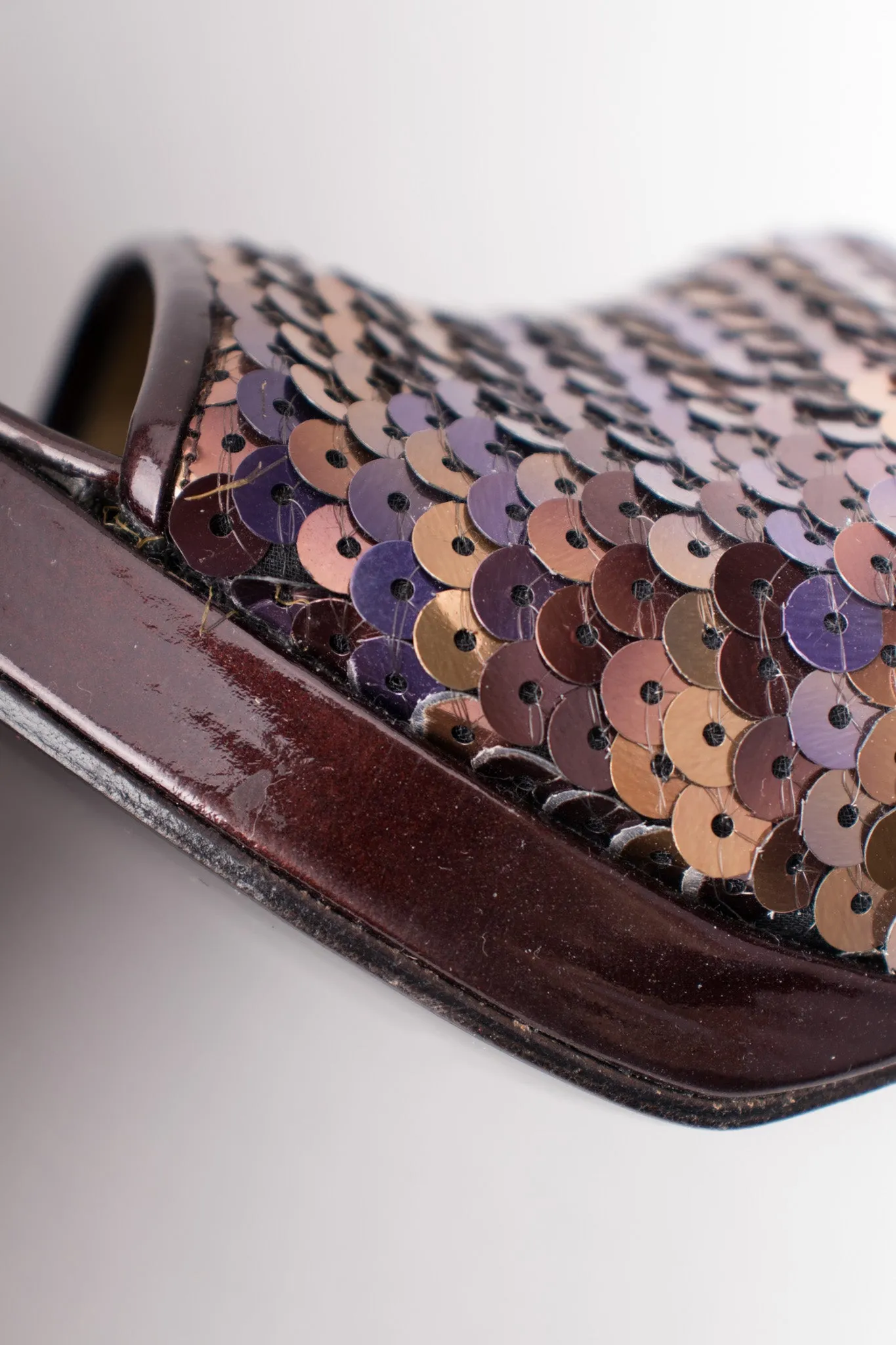 Sequined Platform Mules