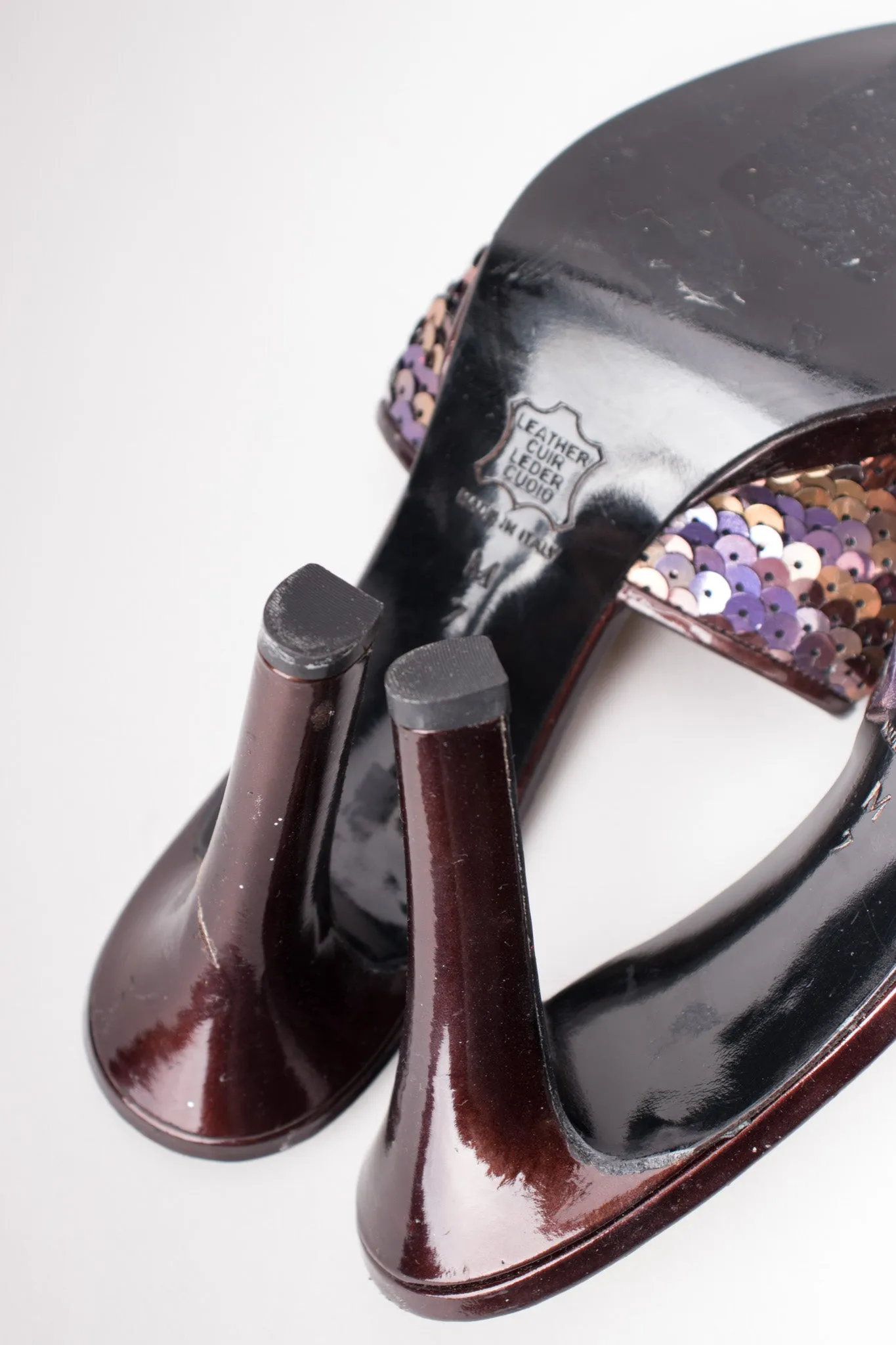 Sequined Platform Mules