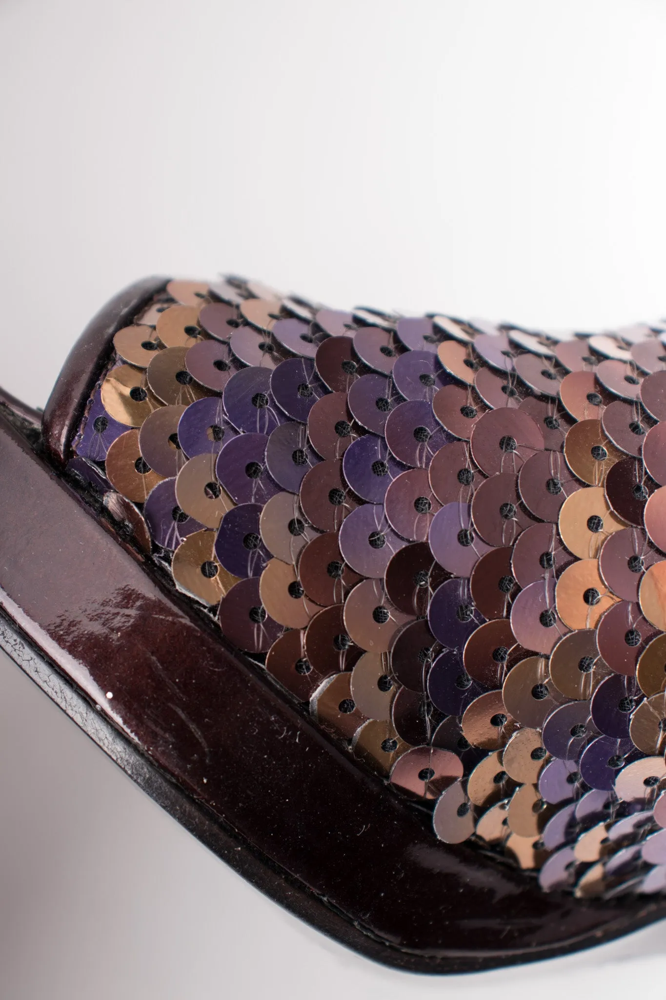 Sequined Platform Mules