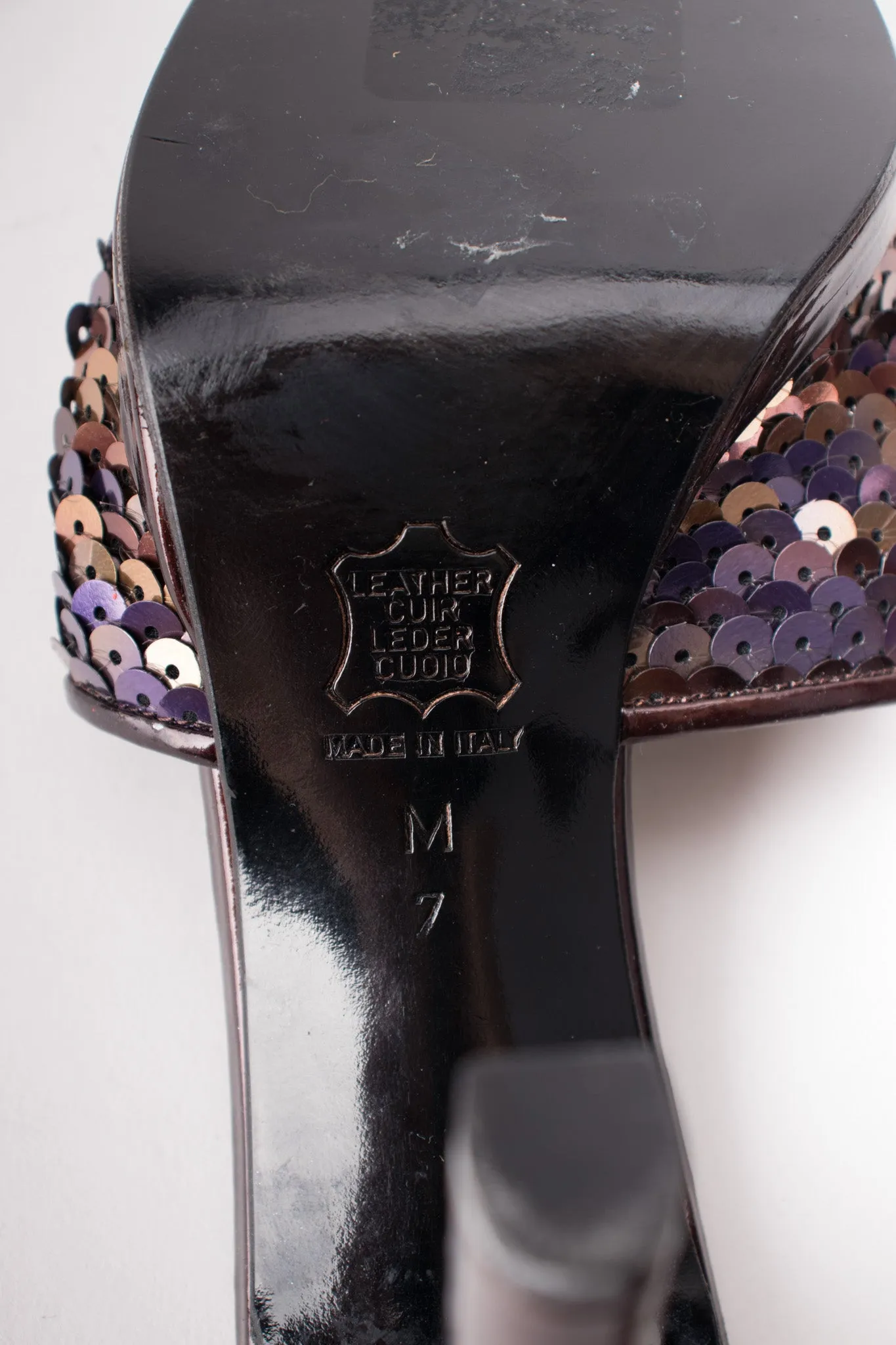 Sequined Platform Mules