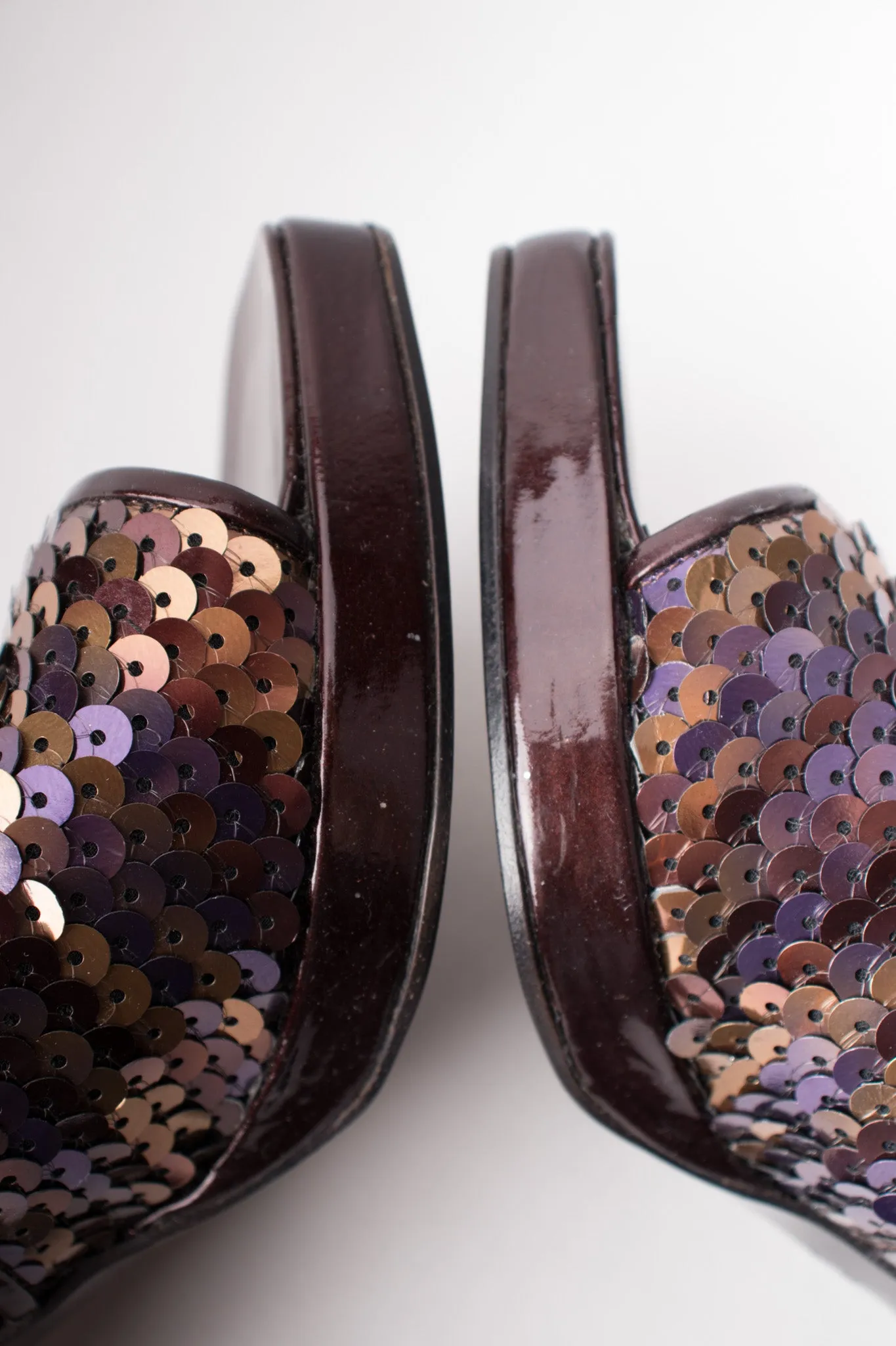 Sequined Platform Mules