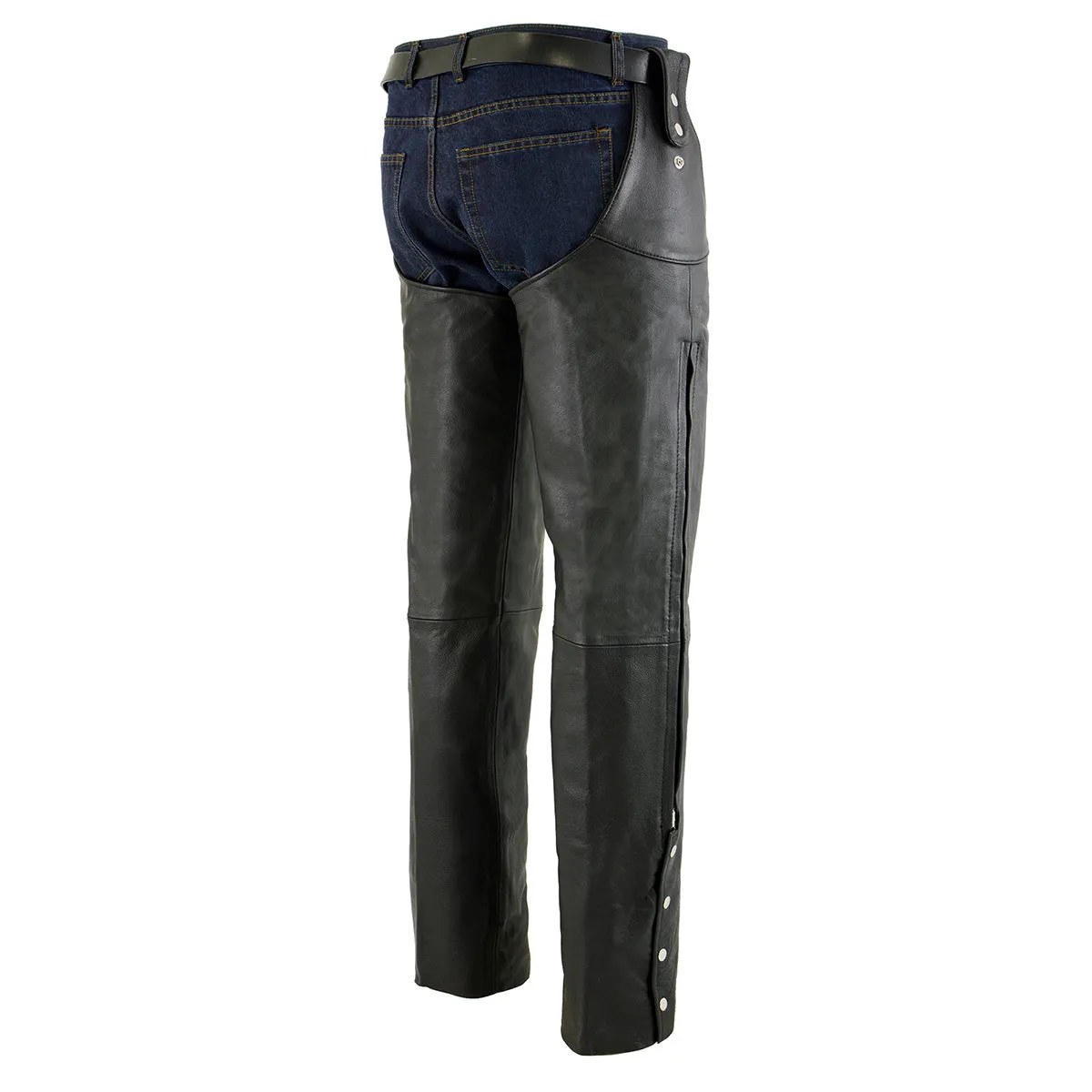 SH1198 Shotgun Chaps for Men's Belt Less- Snap Loop Around Belt - No Belt