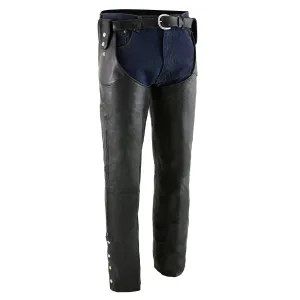 SH1198 Shotgun Chaps for Men's Belt Less- Snap Loop Around Belt - No Belt