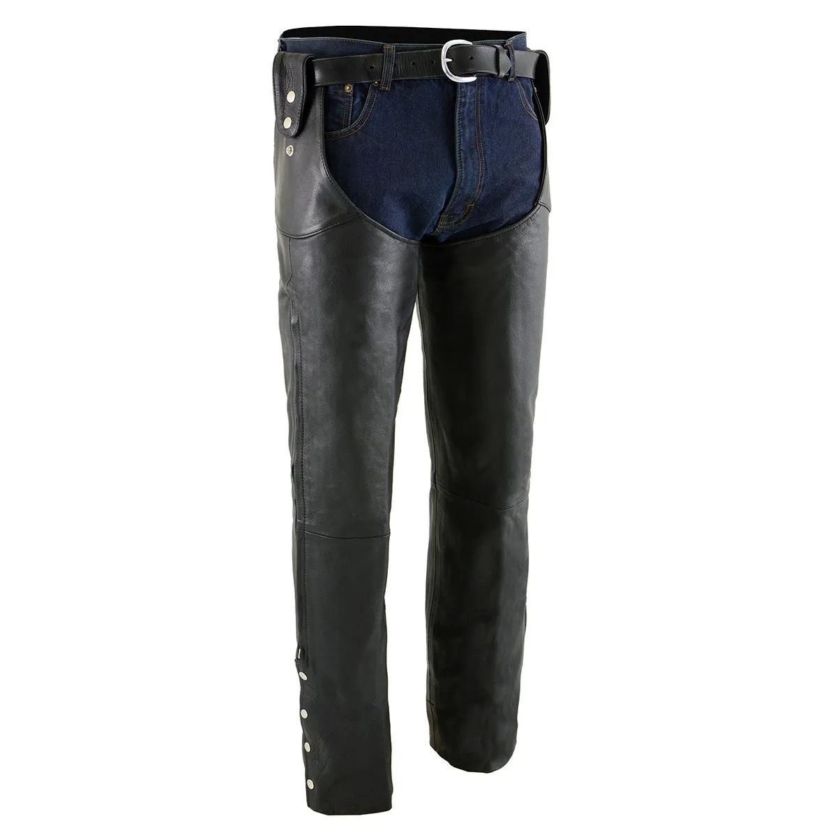SH1198 Shotgun Chaps for Men's Belt Less- Snap Loop Around Belt - No Belt